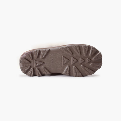 Women's Anna Shearling Scuff Slippers - Brown