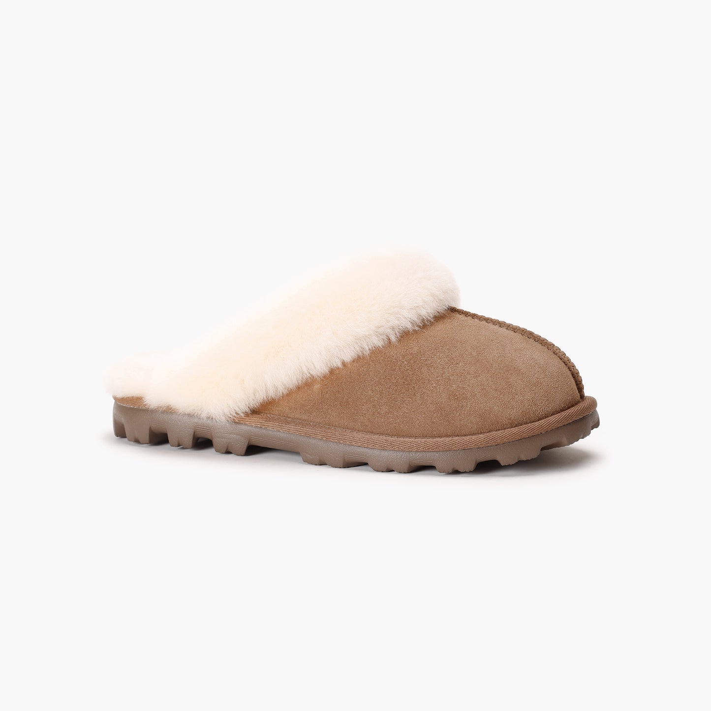Women's Anna Shearling Scuff Slippers - Brown