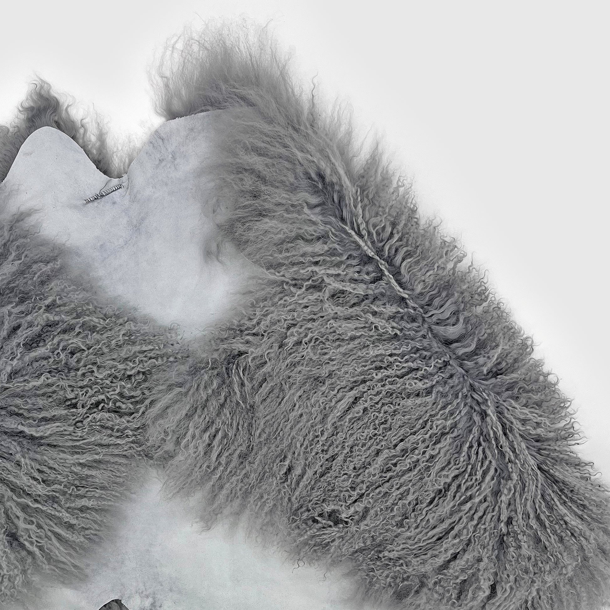 The Mood | Gobi Mongolian Lambskin Pelt, Quicksilver