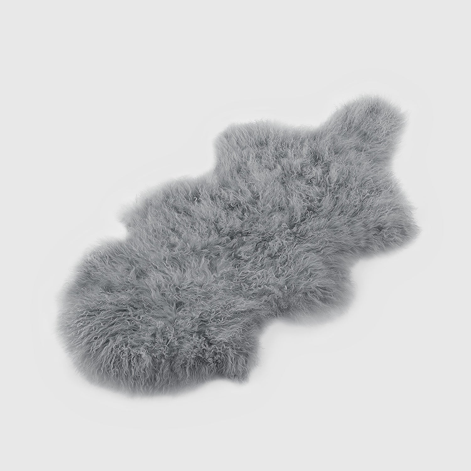 The Mood | Gobi Mongolian Lambskin Pelt, Quicksilver