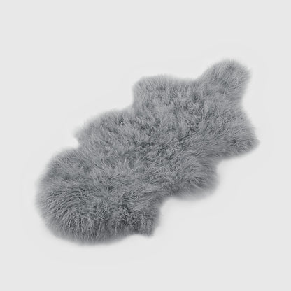 Nomad Mongolian Lambskin Pelt - Steel