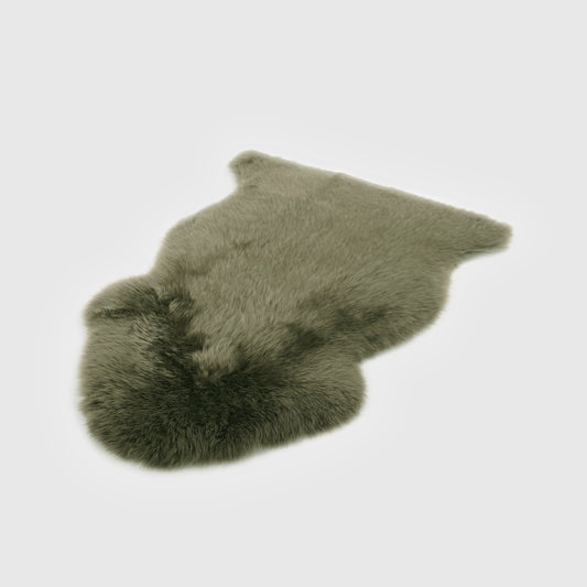 The Mood Charlie Sheepskin Single Pelt Rug, Dusty Green