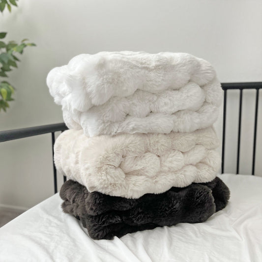 The Mood Cubby Faux Fur Throw, 50x60 in.