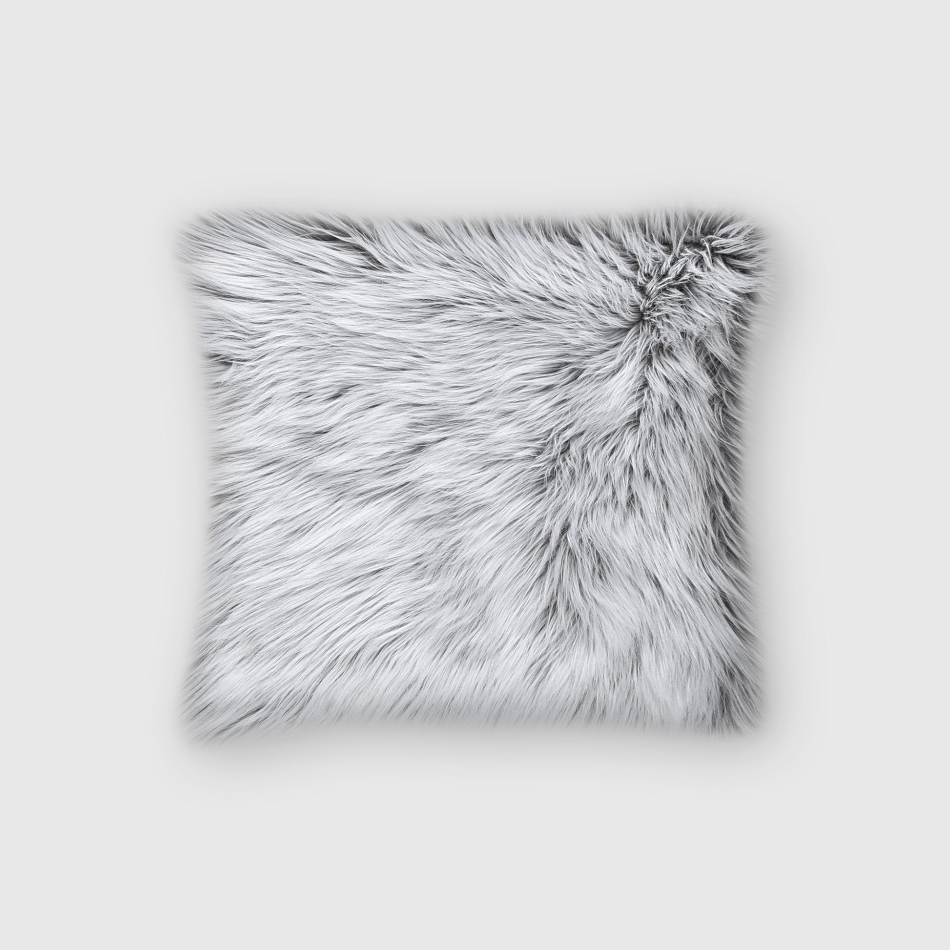 The Mood Harris Faux Fur Pillow, 16x16 in., Harvest Moon