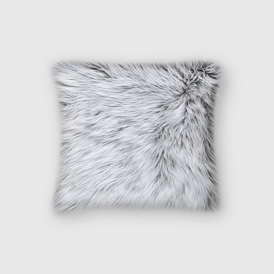 The Mood Harris Faux Fur Pillow, 16x16 in., Harvest Moon