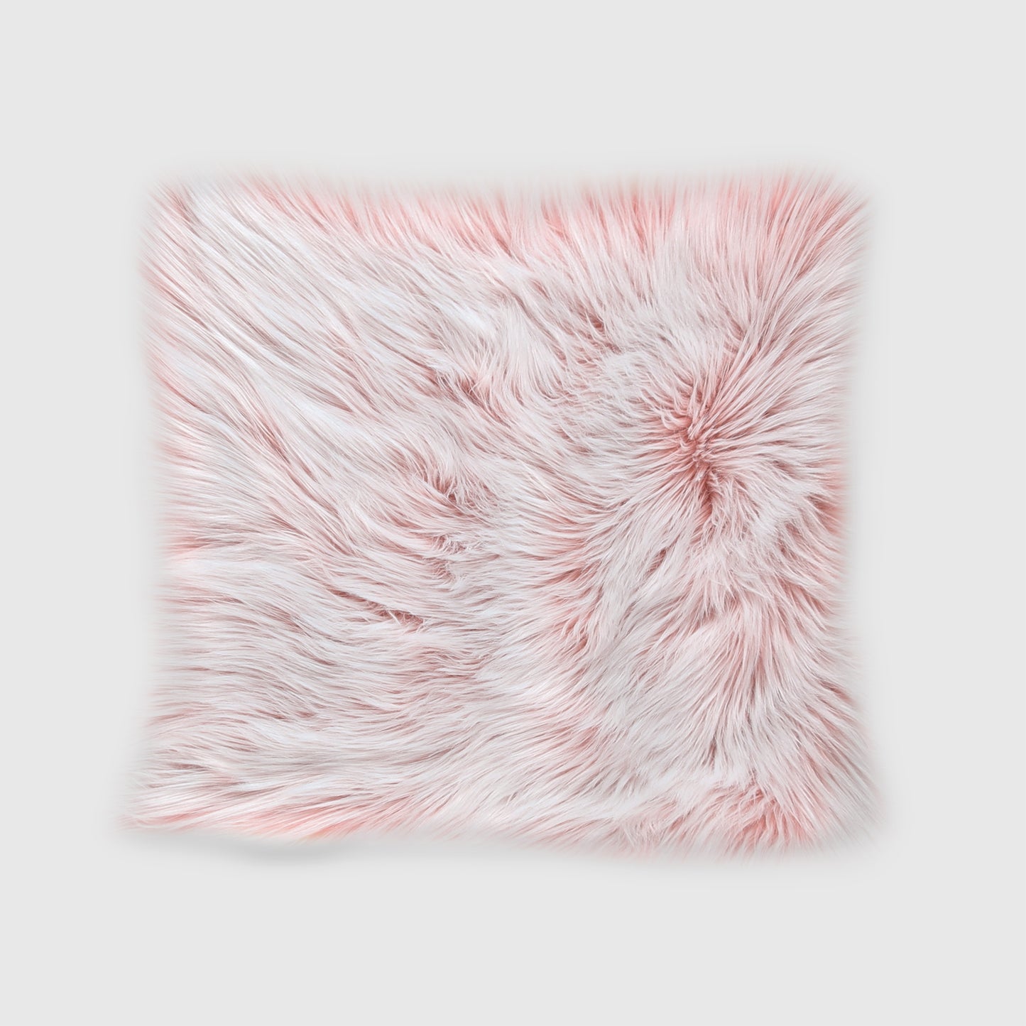 The Mood | Harris Faux Fur 20"x20" Pillow, Candy Floss