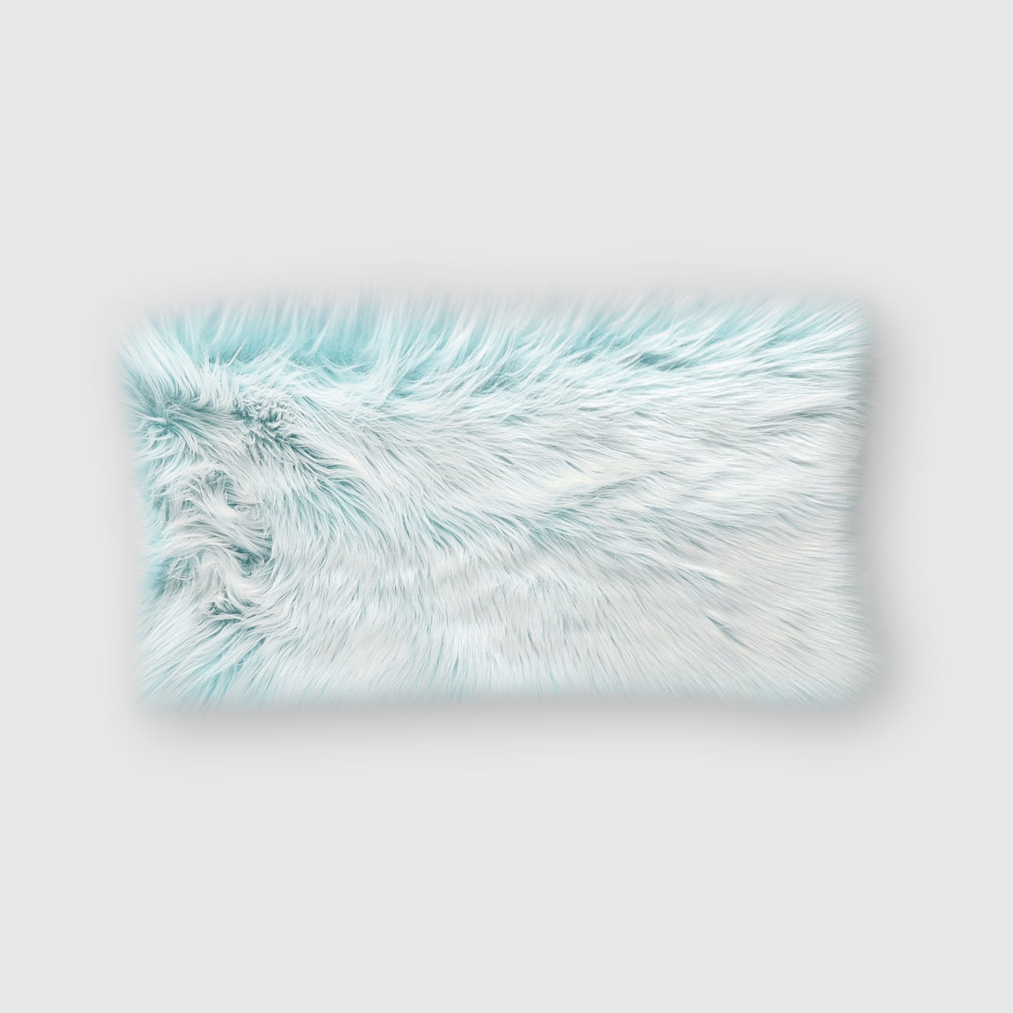 The Mood | Harris Faux Fur 12"x22" Pillow, Summer Breeze