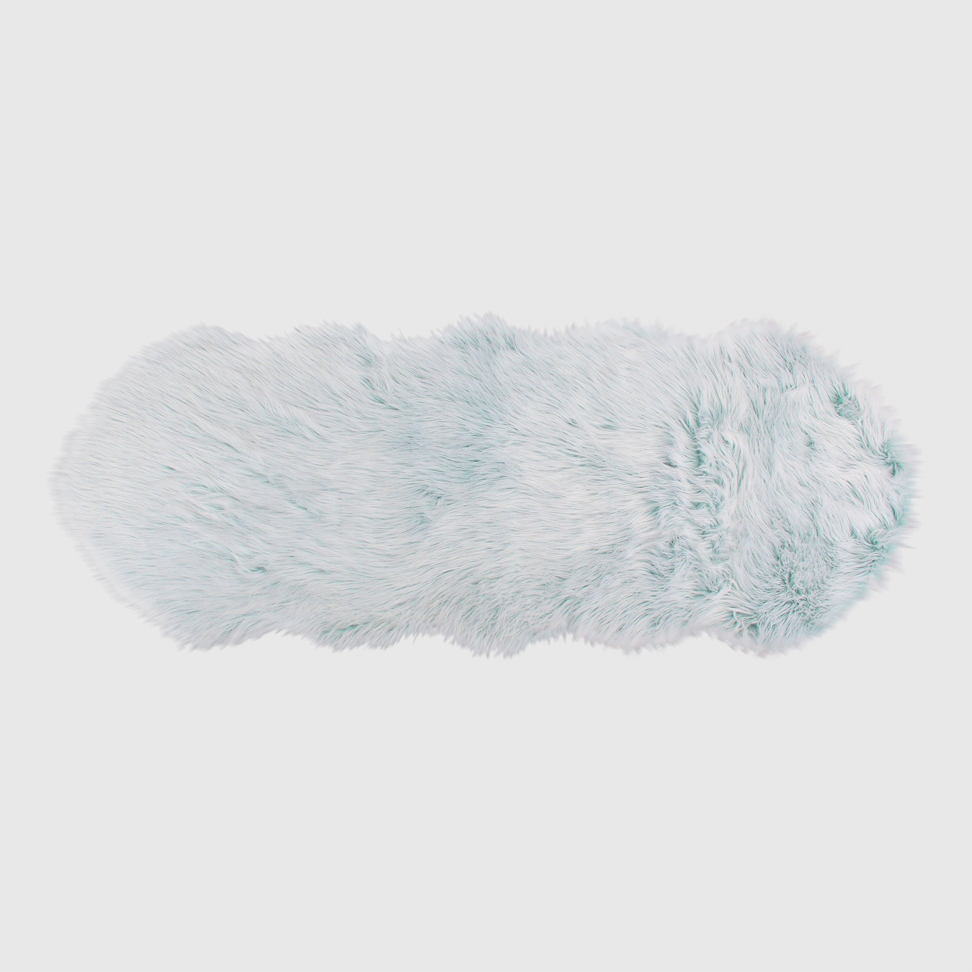 The Mood Harris Faux Fur Rug, 2x5 ft., Summer Breeze