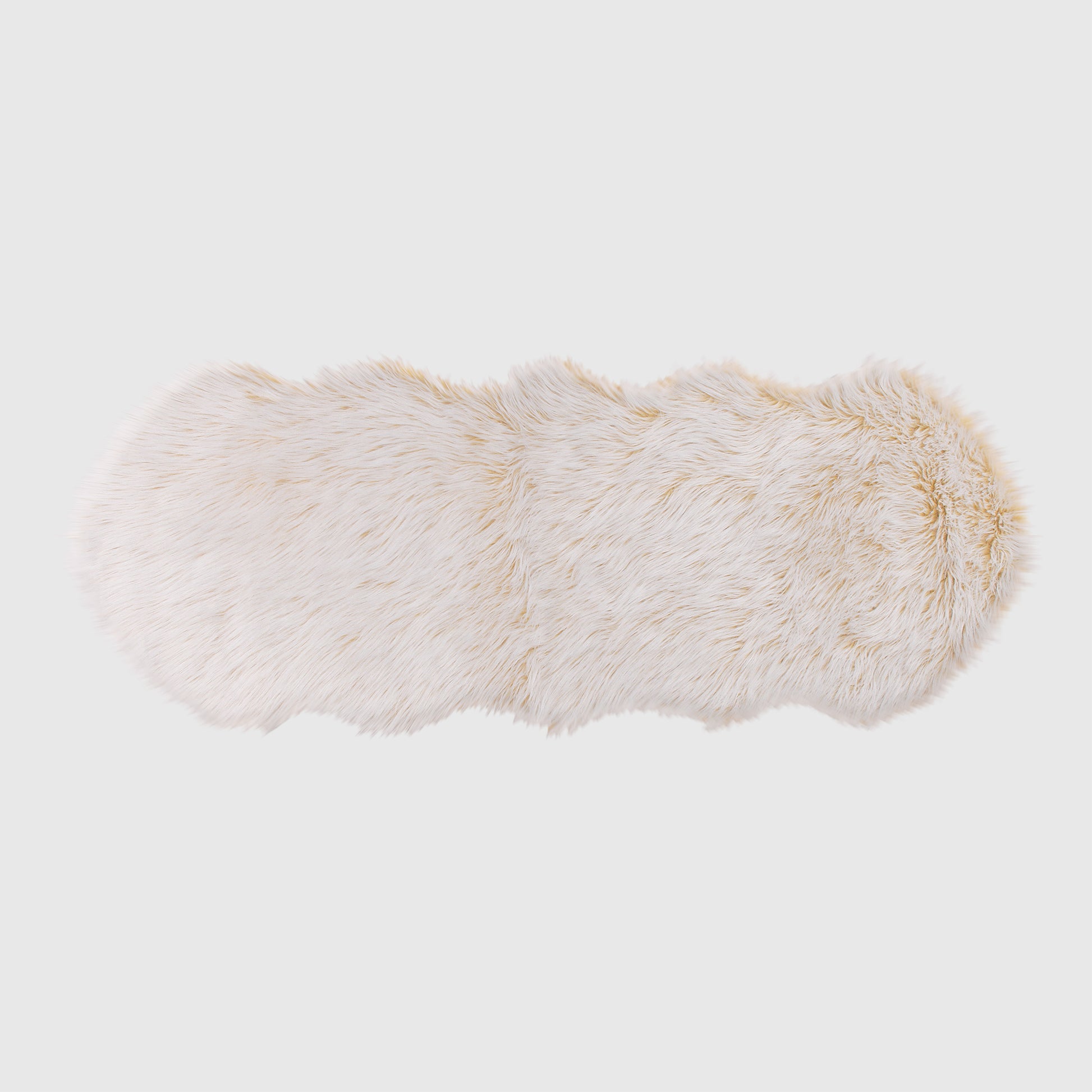 The Mood Harris Faux Fur Rug, 2x5 ft., Pumpkin Pie