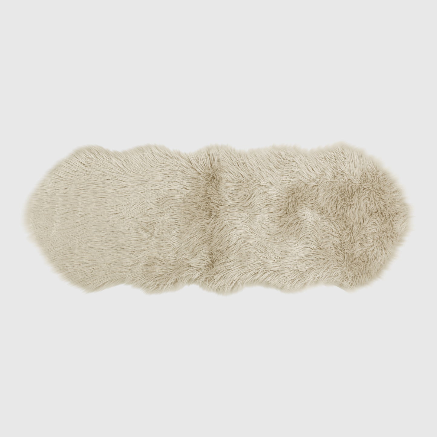 The Mood Harris Faux Fur Rug, 2x5 ft., Oatmeal (Birch)