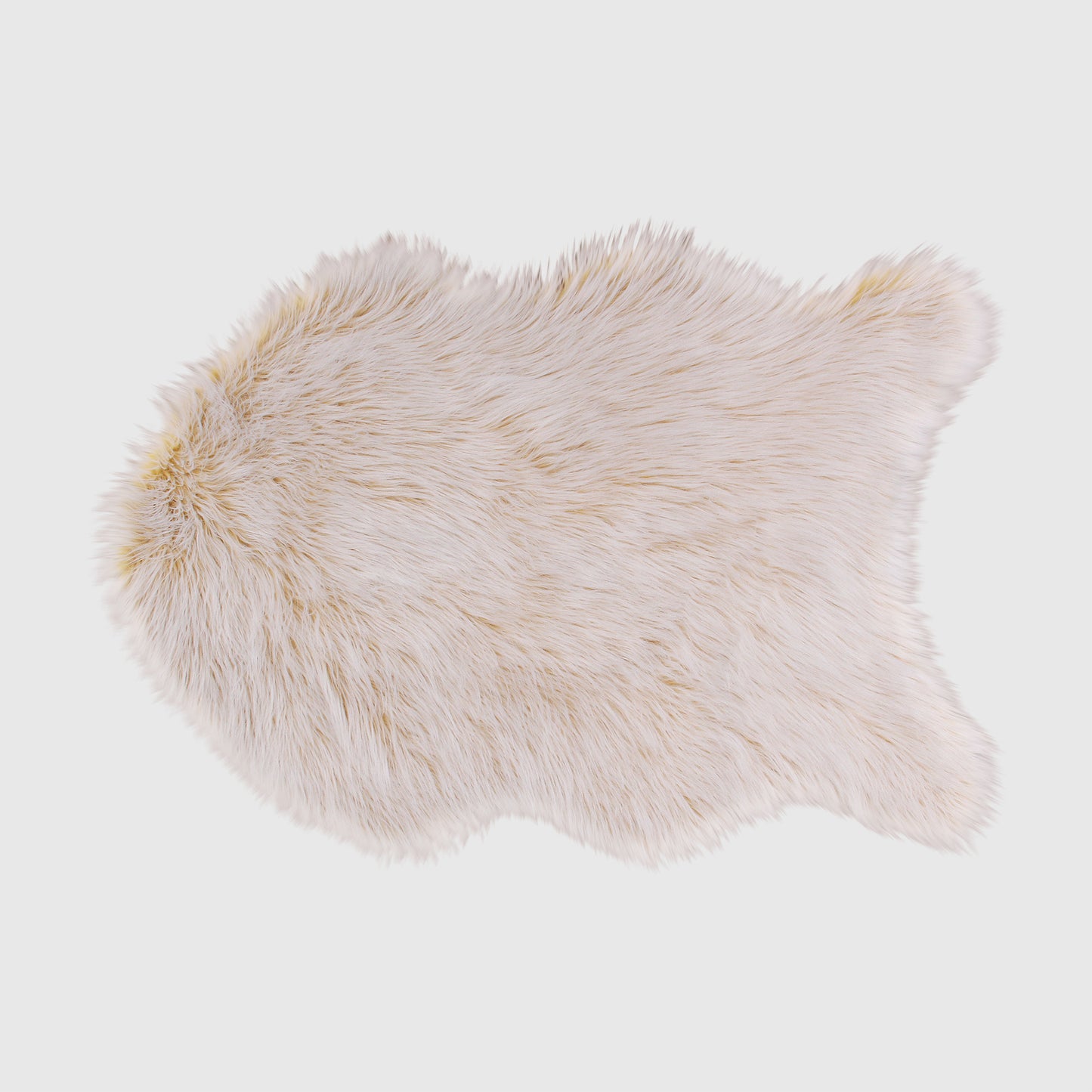 The Mood Harris Faux Fur Rug, 2x3 ft., Pumpkin Pie