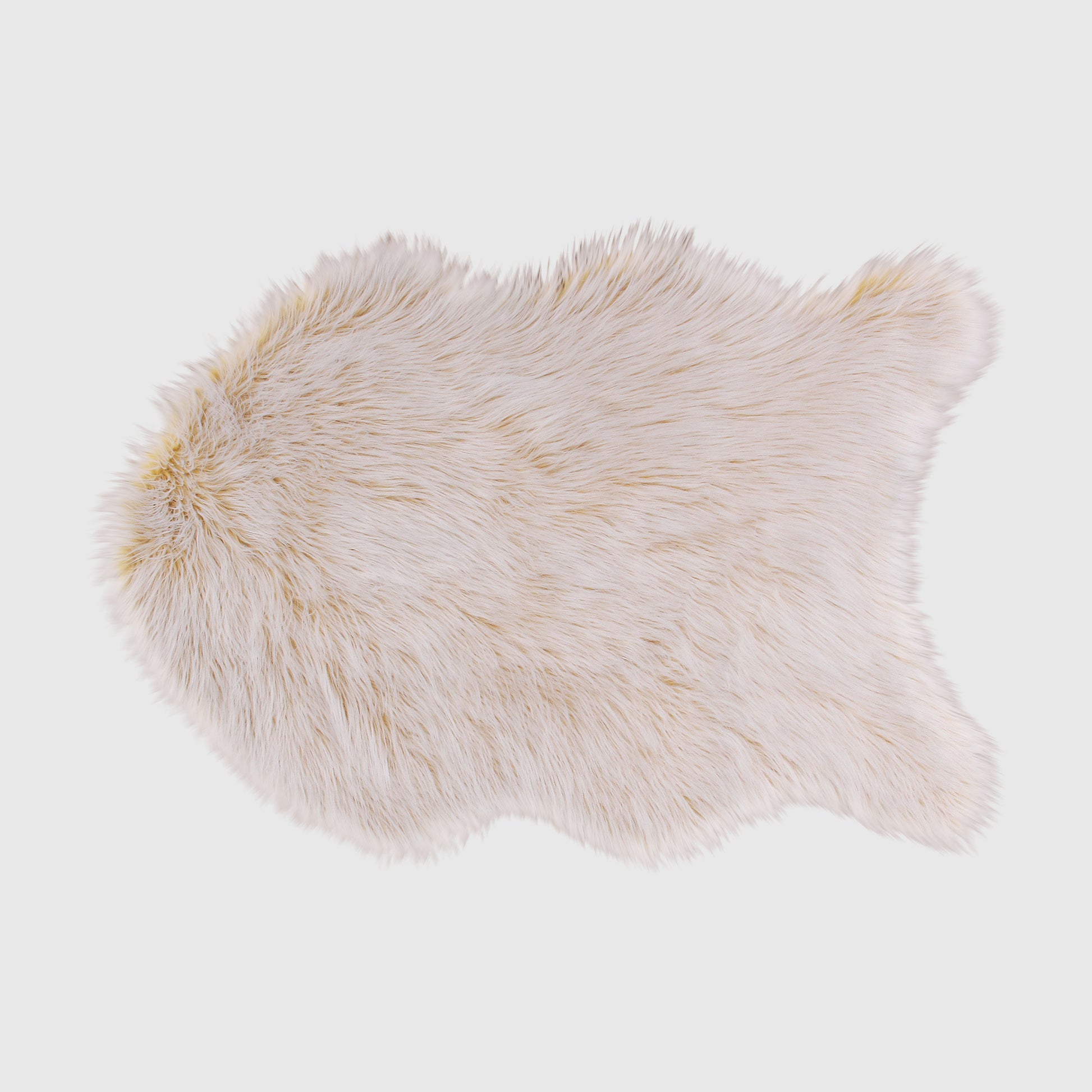The Mood Harris Faux Fur Rug, 2x3 ft., Pumpkin Pie