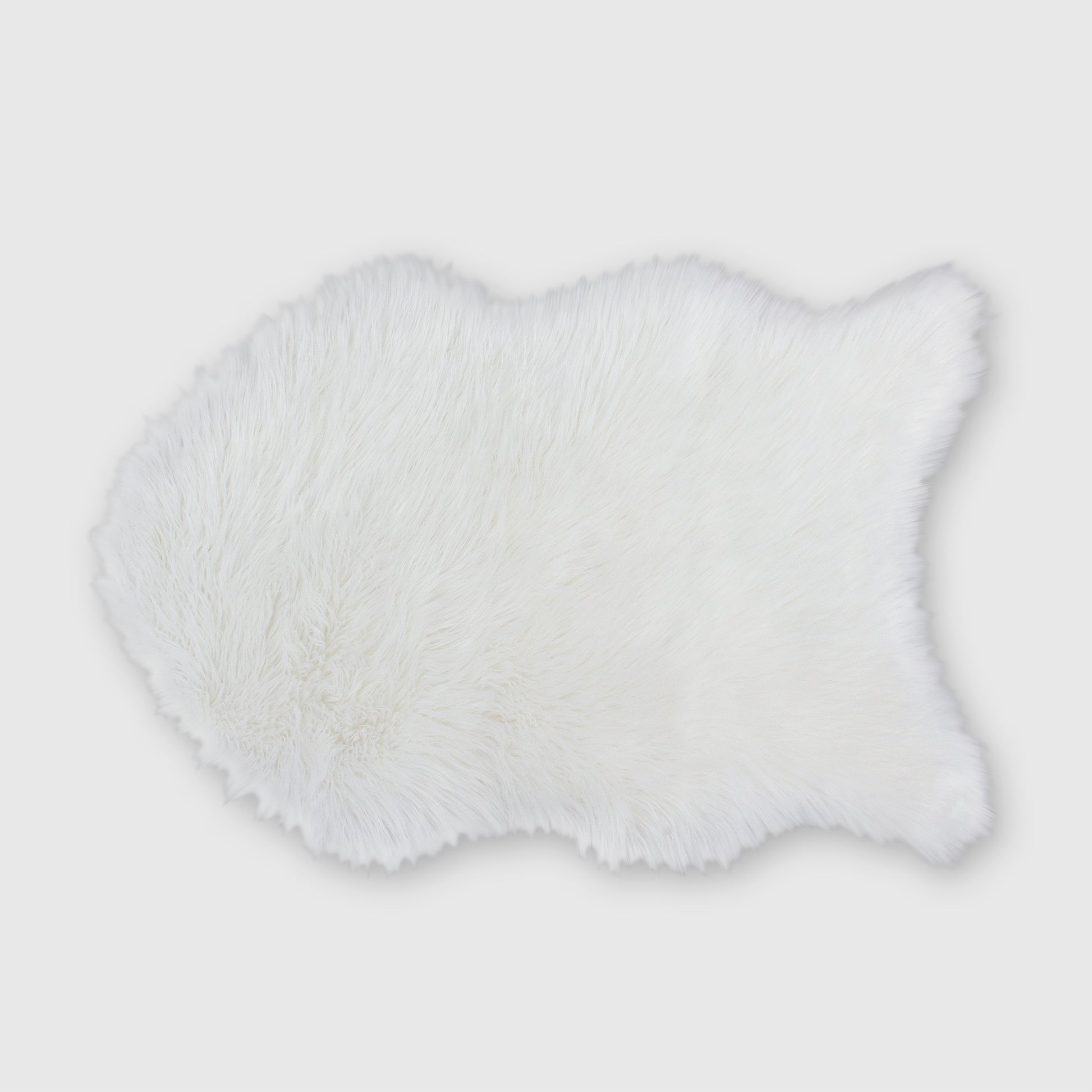 The Mood Harris Faux Fur Rug, 2x3 ft., White