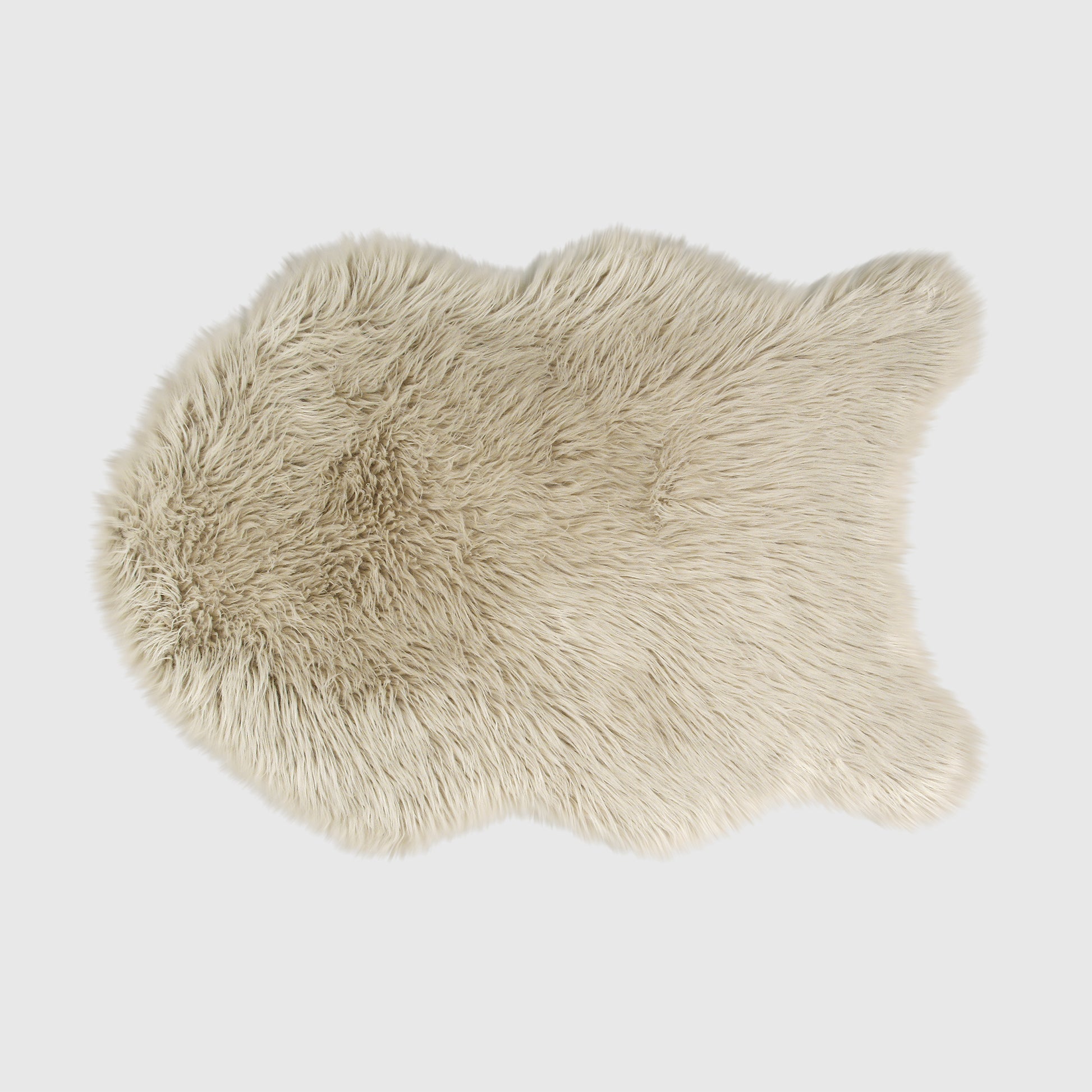 The Mood Harris Faux Fur Rug, 2x3 ft., Oatmeal (Birch)