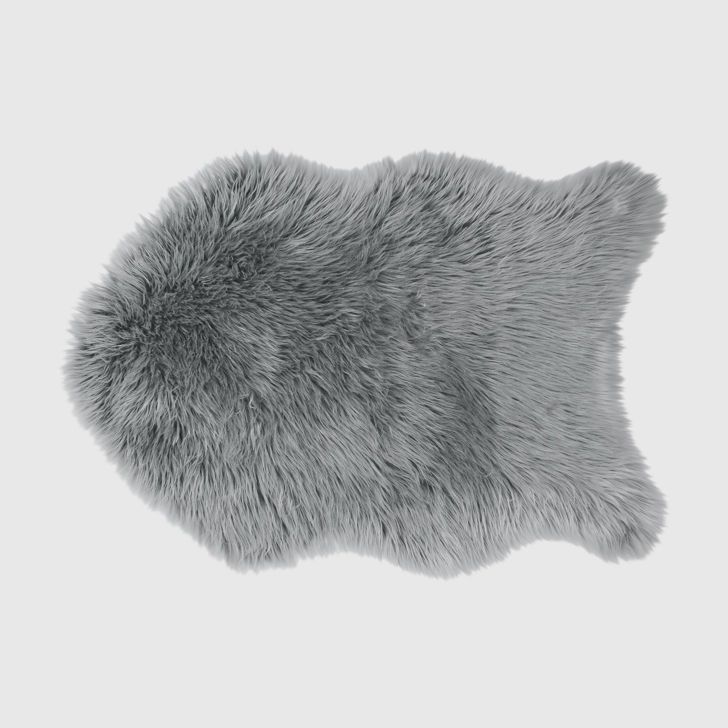 The Mood Harris Faux Fur Rug, 2x3 ft., Quicksilver