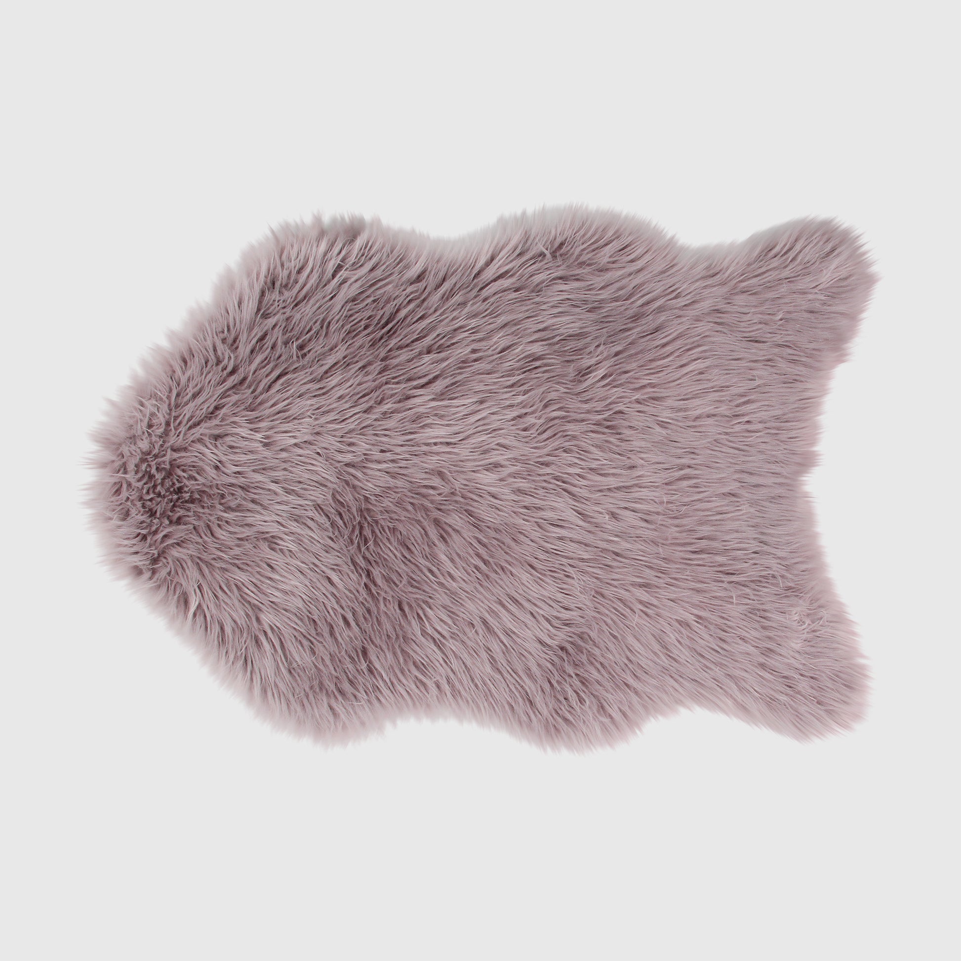 The Mood Harris Faux Fur Rug, 2x3 ft., Mauve