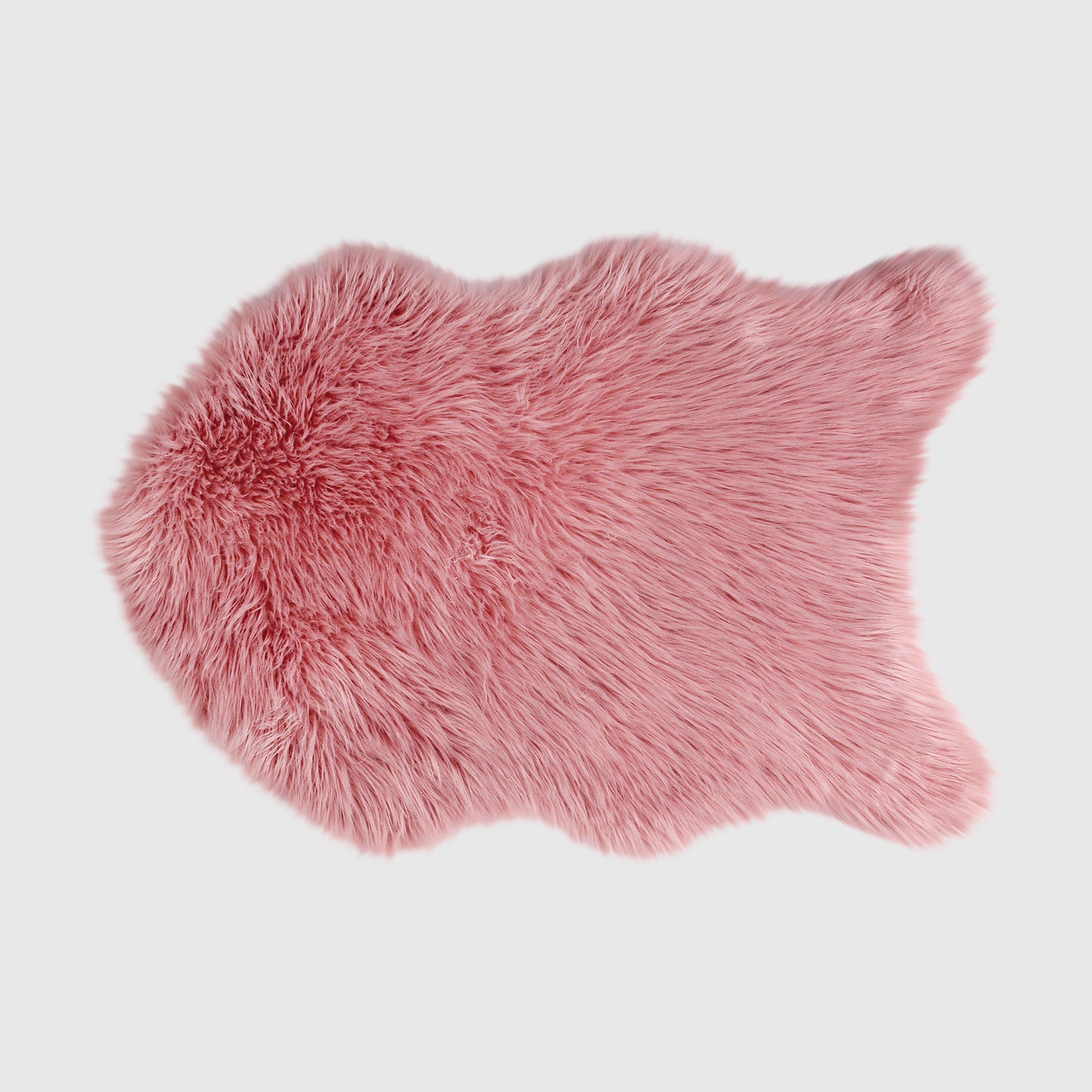 The Mood Harris Faux Fur Rug, 2x3 ft., Rosa