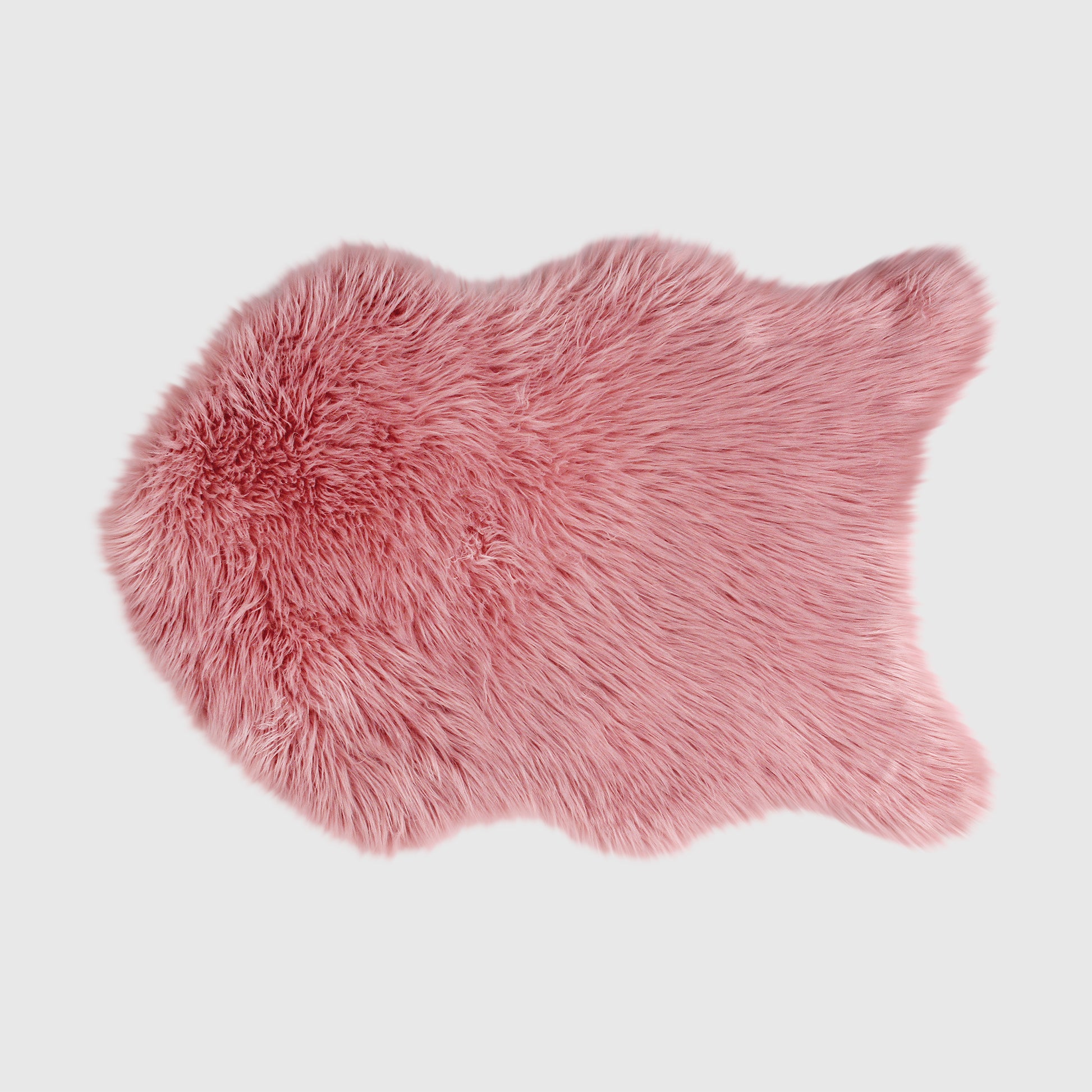 The Mood Harris Faux Fur Rug, 2x3 ft., Rosa