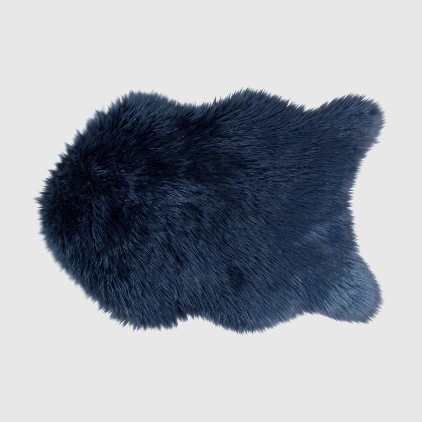 The Mood Harris Faux Fur Rug, 2x3 ft., Indigo