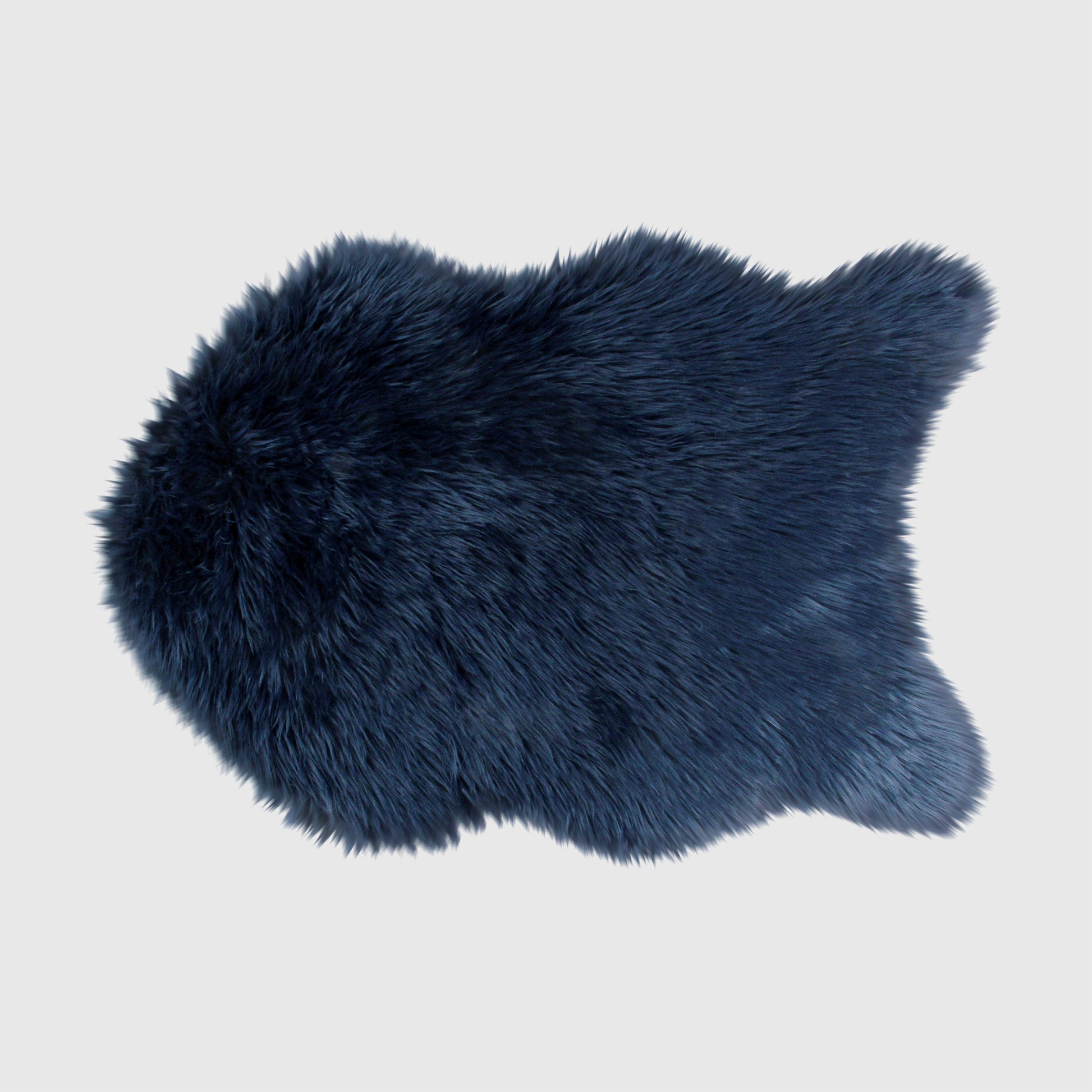 The Mood Harris Faux Fur Rug, 2x3 ft., Indigo