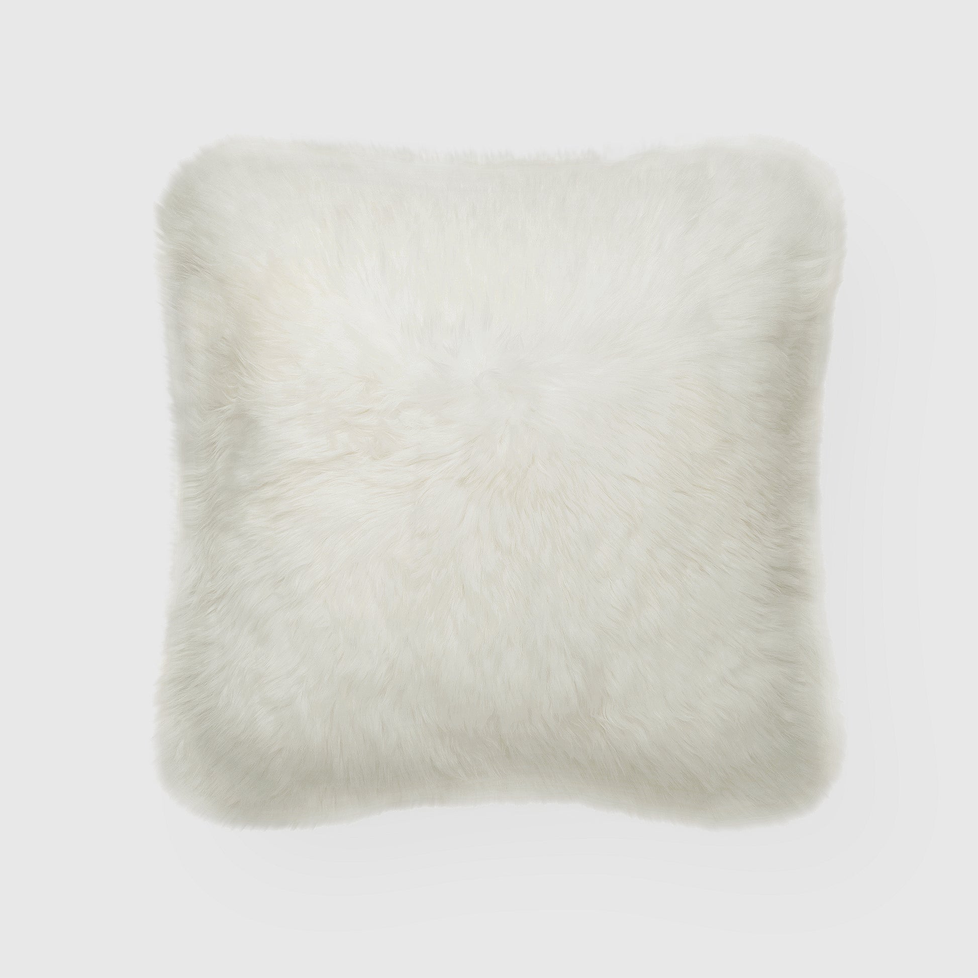 The Mood Charlie Sheepskin Pillow, 20x20 in., Natural Ivory