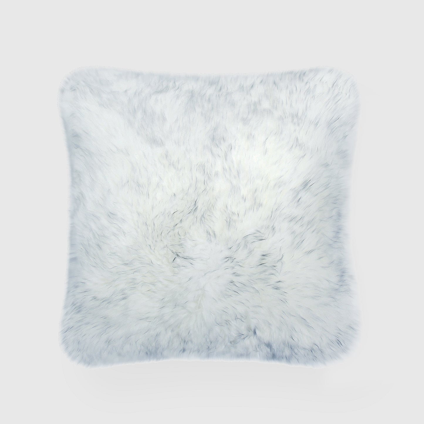 The Mood | Charlie Sheepskin 20”x20” Pillow, Gray Mist