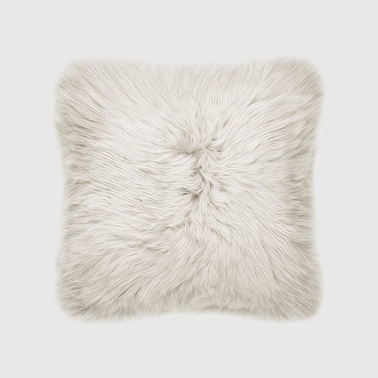 The Mood |  Charlie Sheepskin 20"x20" Pillow, Birch