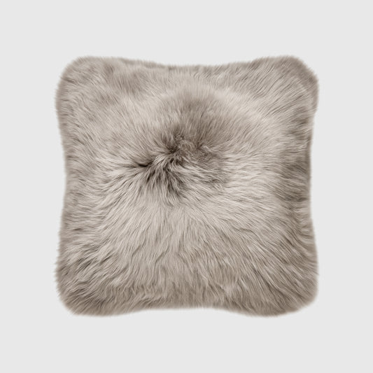 The Mood |Charlie Sheepskin Pillow, 20x20 in., Taupe