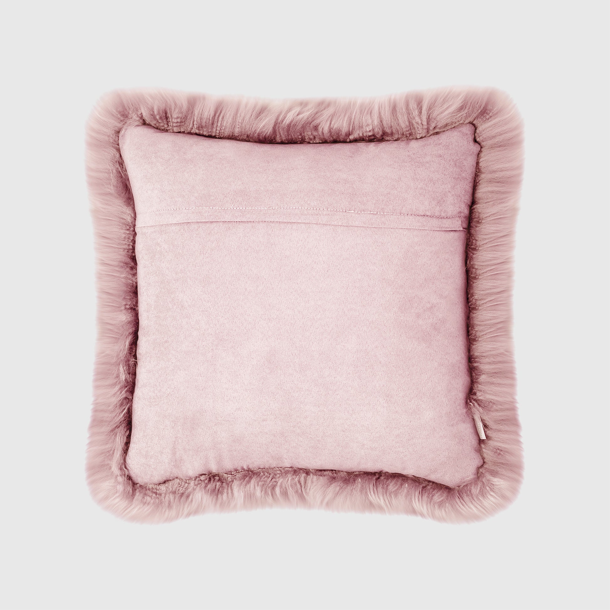 The Mood | Charlie Sheepskin 20”x20” Pillow, Rosa