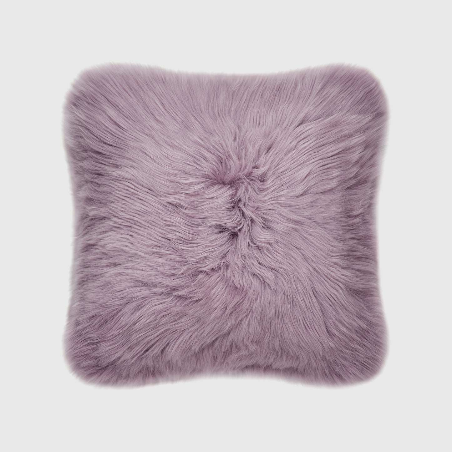 The Mood | Charlie Sheepskin 20”x20” Pillow, Purple Quail