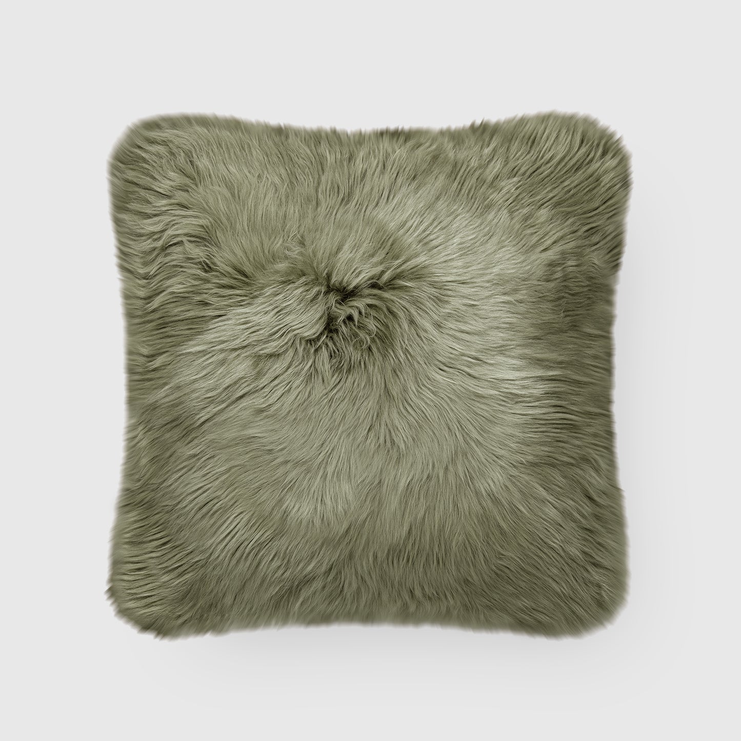 The Mood Charlie Sheepskin Pillow, 20x20 in., Sage Green