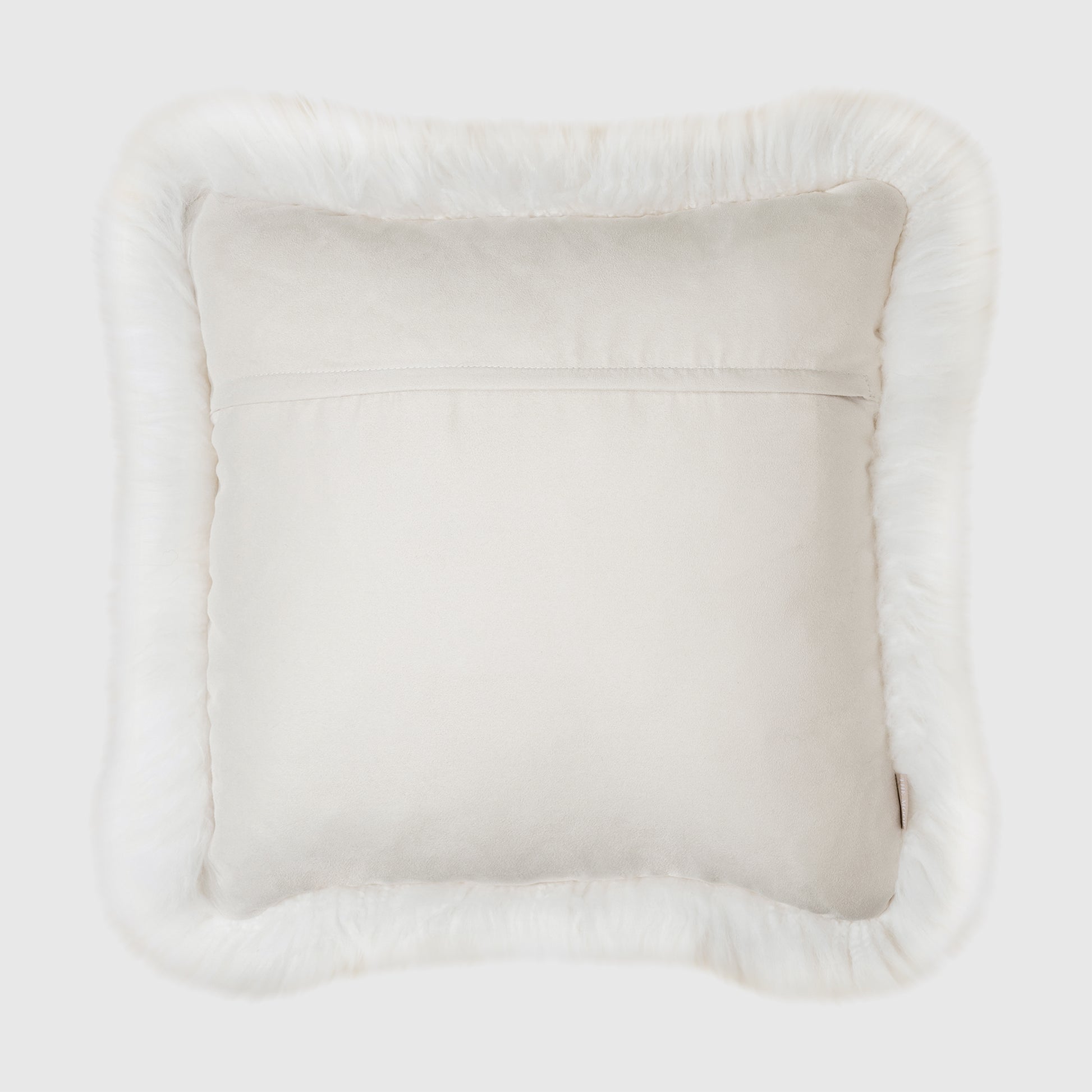 The Mood Charlie Sheepskin Pillow, 22x22 in., Natural Ivory