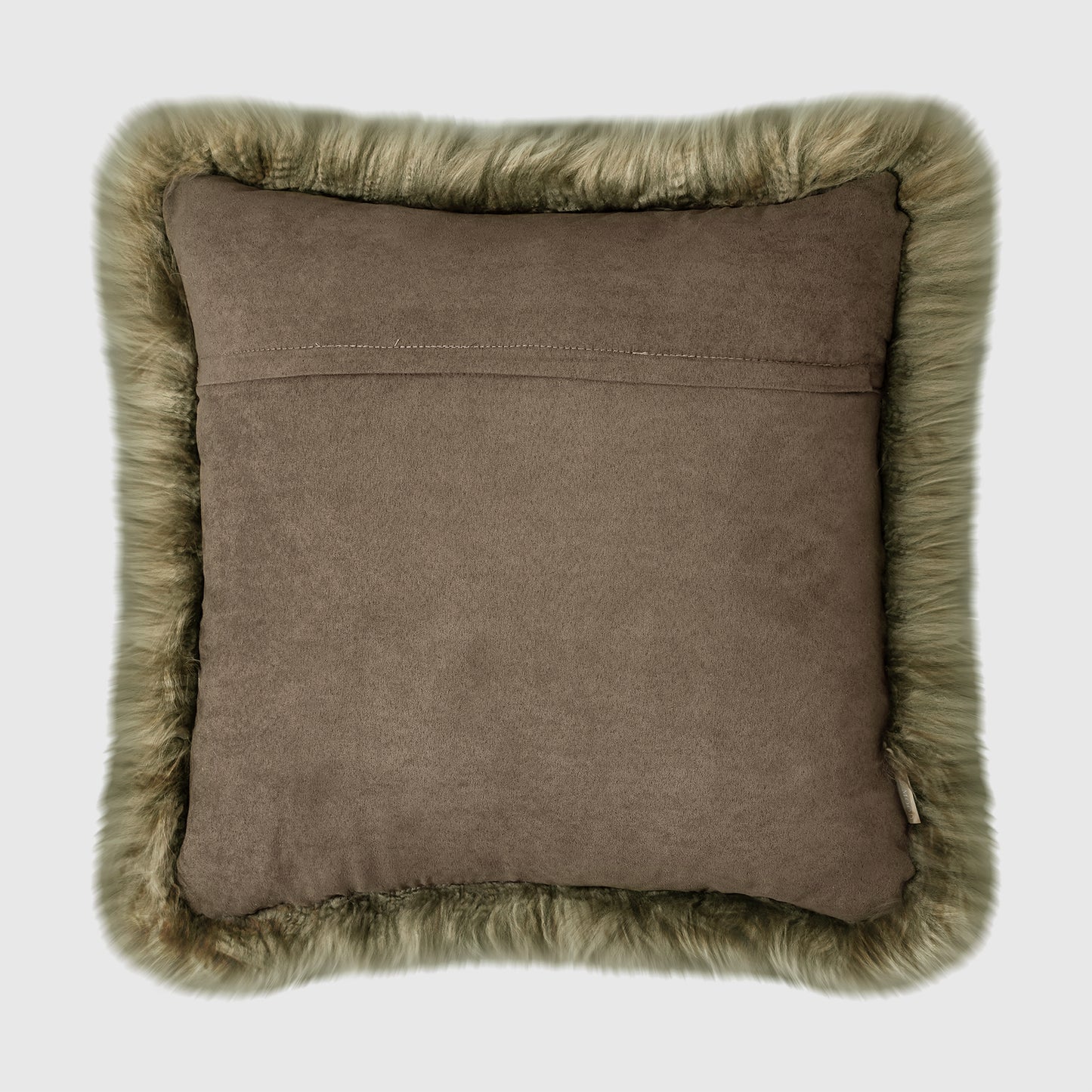 The Mood | Charlie Sheepskin 22”x22” Pillow, Cappuccion