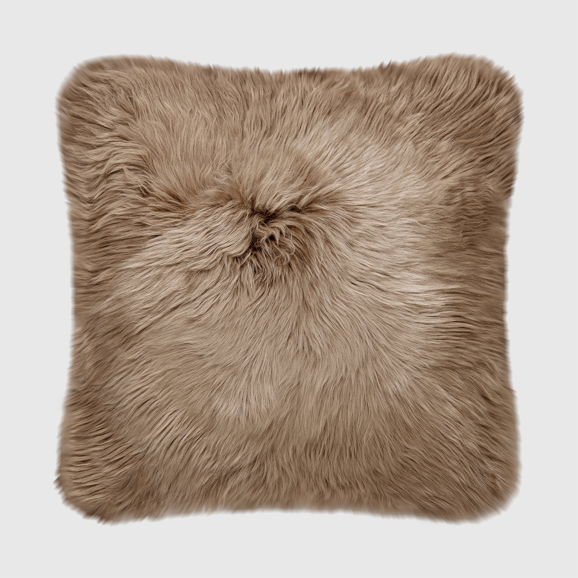The Mood | Charlie Sheepskin 22”x22” Pillow, Toffee