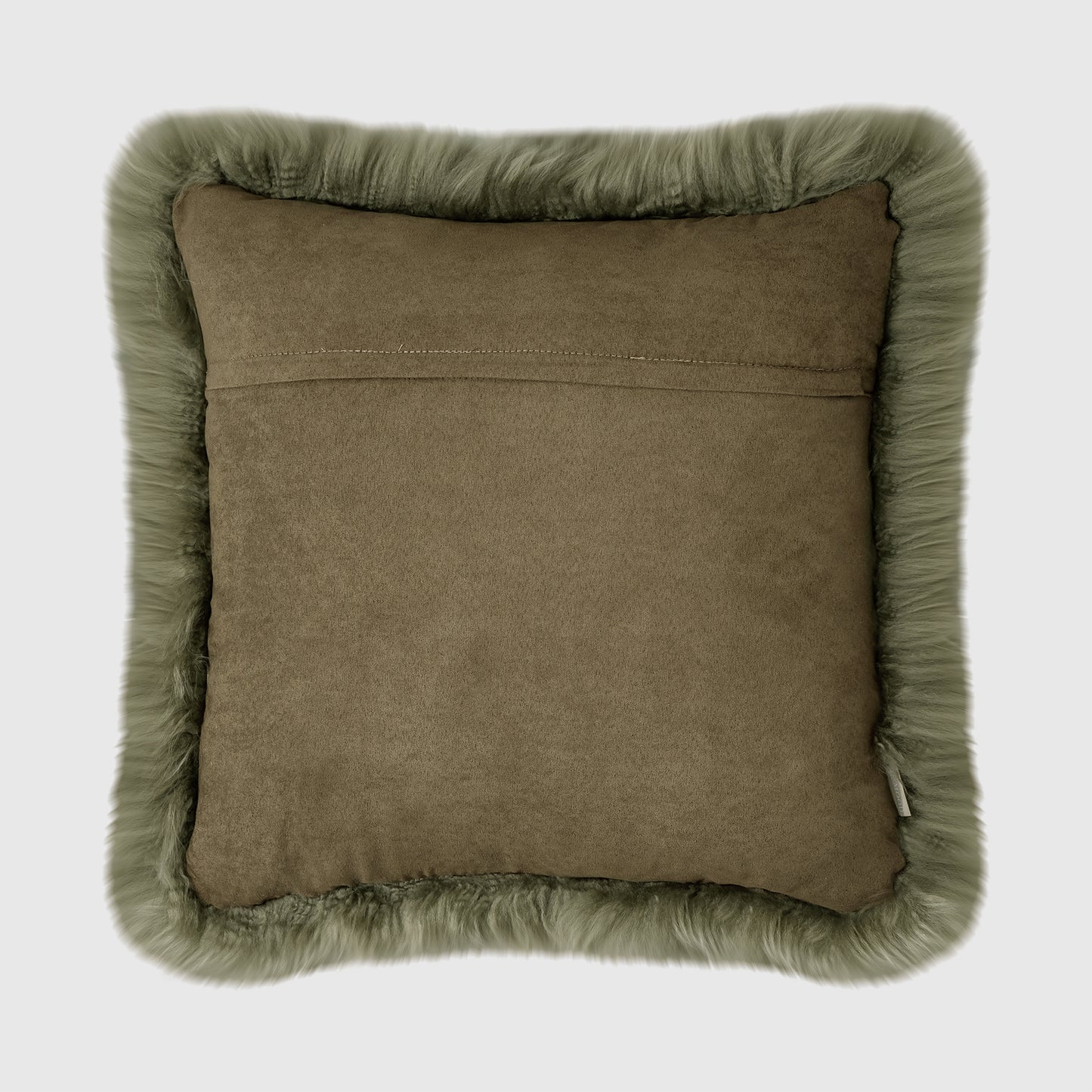 The Mood | Charlie Sheepskin 22”x22” Pillow, Sage Green