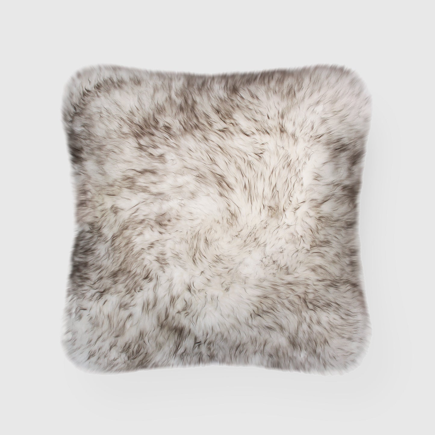 The Mood | Charlie Sheepskin Double-sided 18"x18" Pillow, Wolf Tip