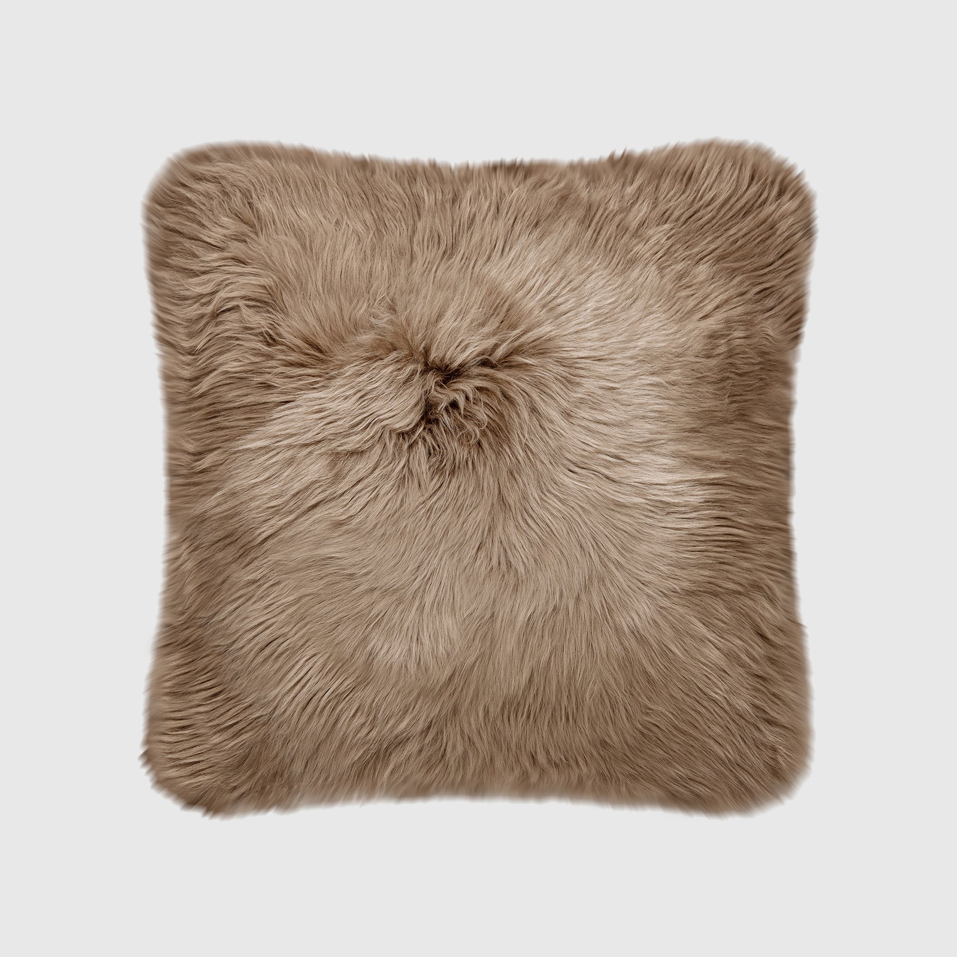 The Mood | Charlie Sheepskin Double-sided 18"x18" Pillow, Toffee