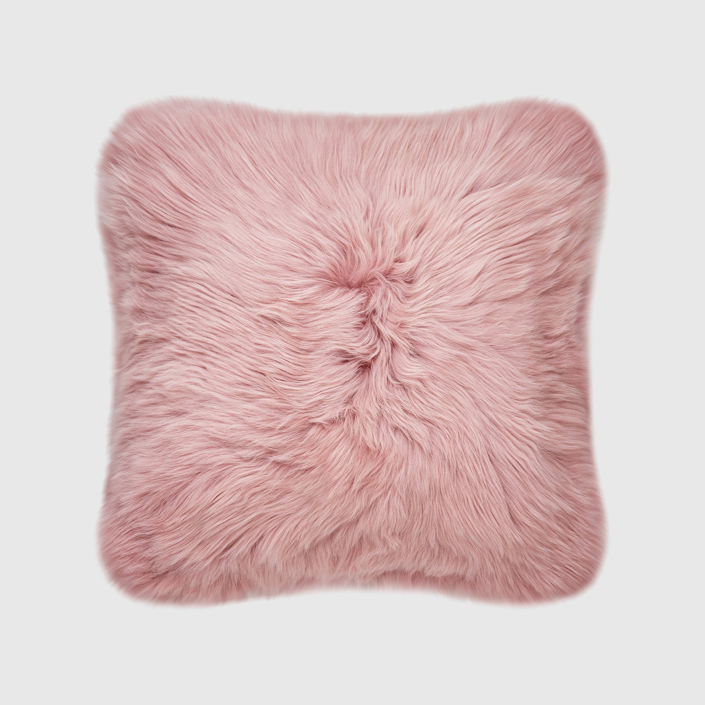 The Mood | Charlie Sheepskin Double-sided 18"x18" Pillow, Rosa