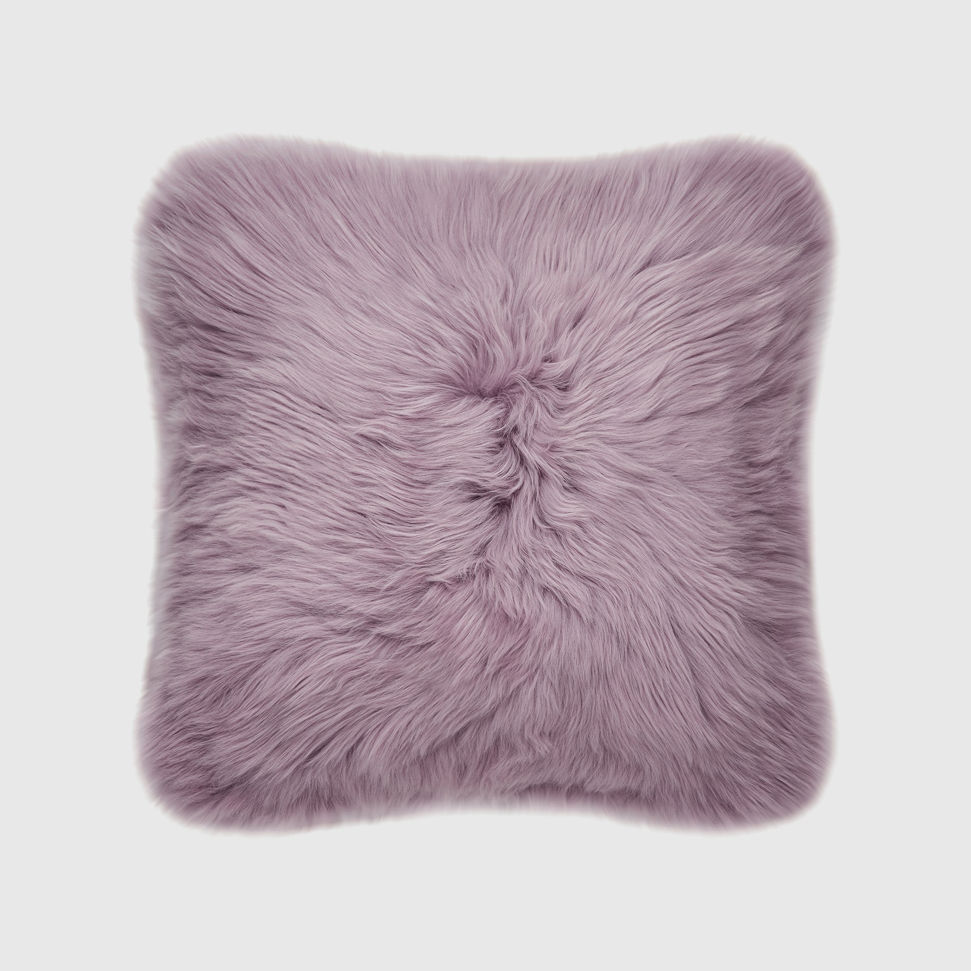 The Mood | Charlie Sheepskin Double-sided 18"x18" Pillow, Purple Quail