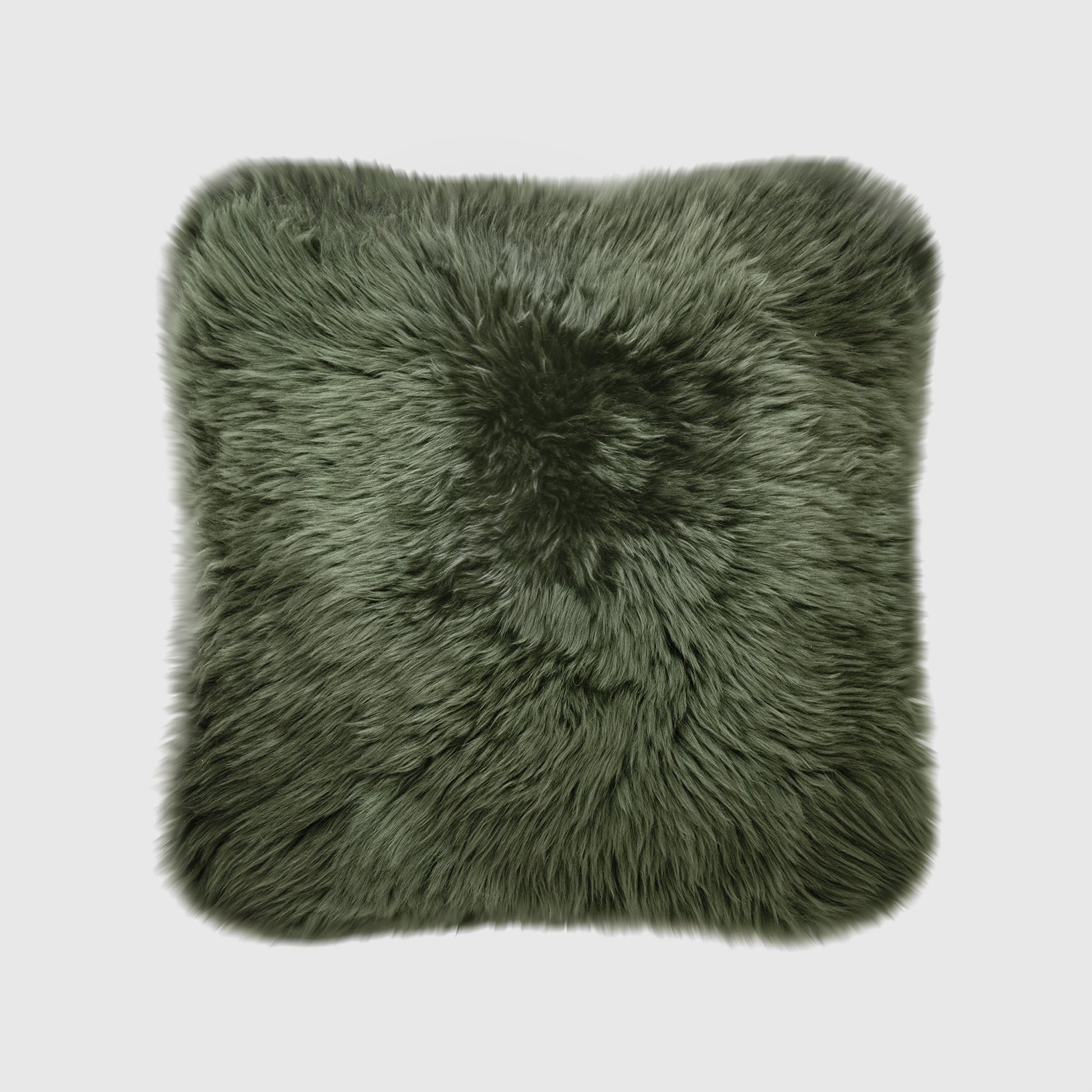 The Mood | Charlie Sheepskin Double-sided 18"x18" Pillow, Cypress