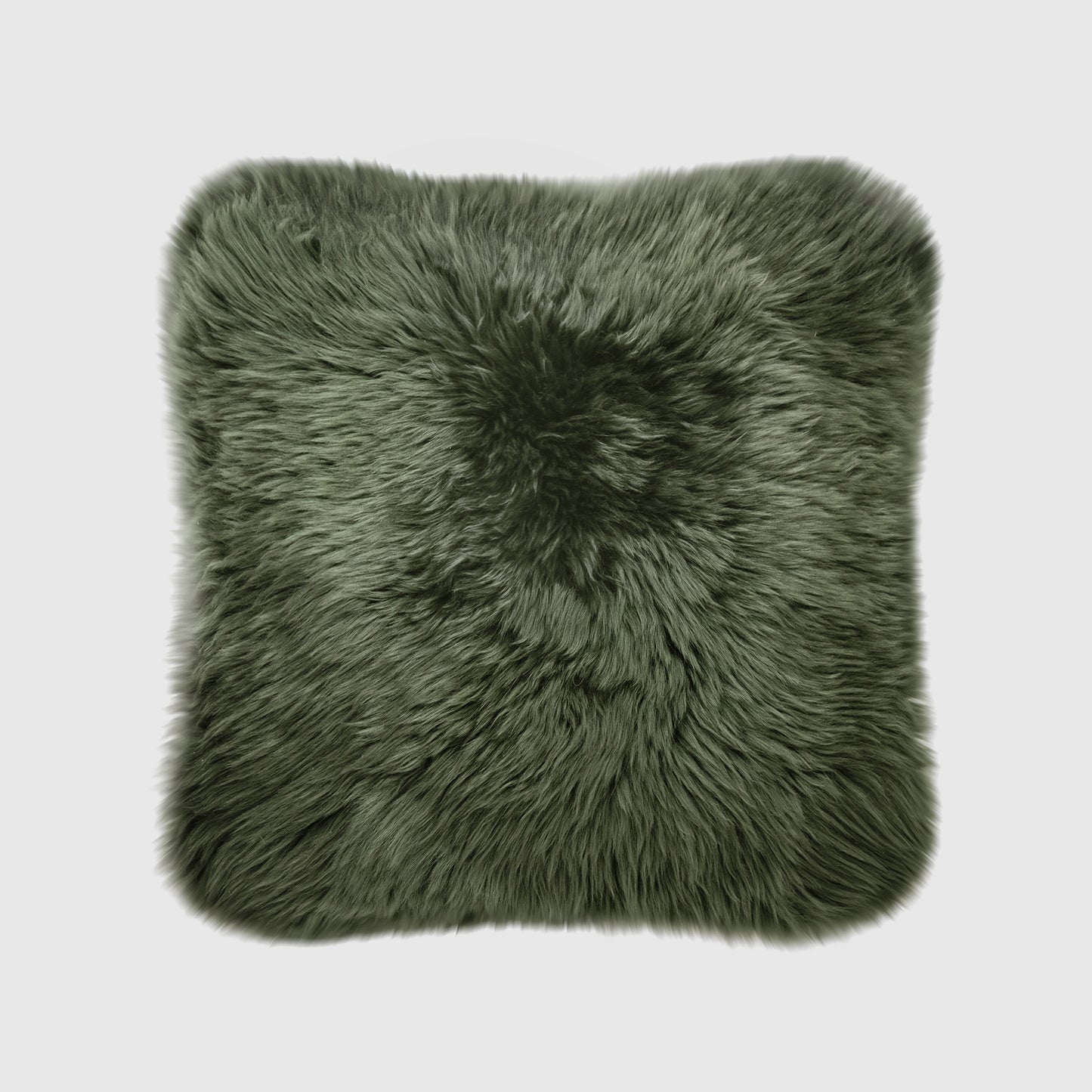 The Mood Charlie Sheepskin Double-sided Pillow, 18x18 in., Cypress