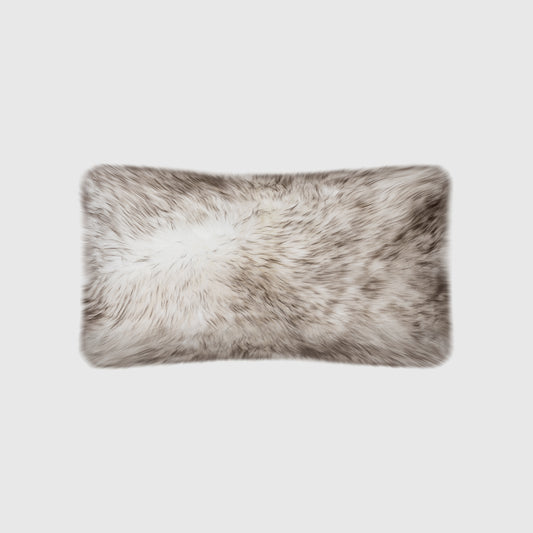 The Mood | Charlie Sheepskin Double-sided 12"x22" Pillow, Wolf Tip