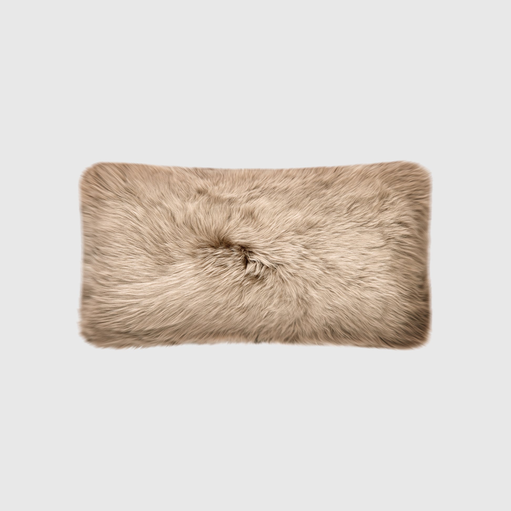 The Mood | Charlie Sheepskin Double-sided 12"x22" Pillow, Sand Brown
