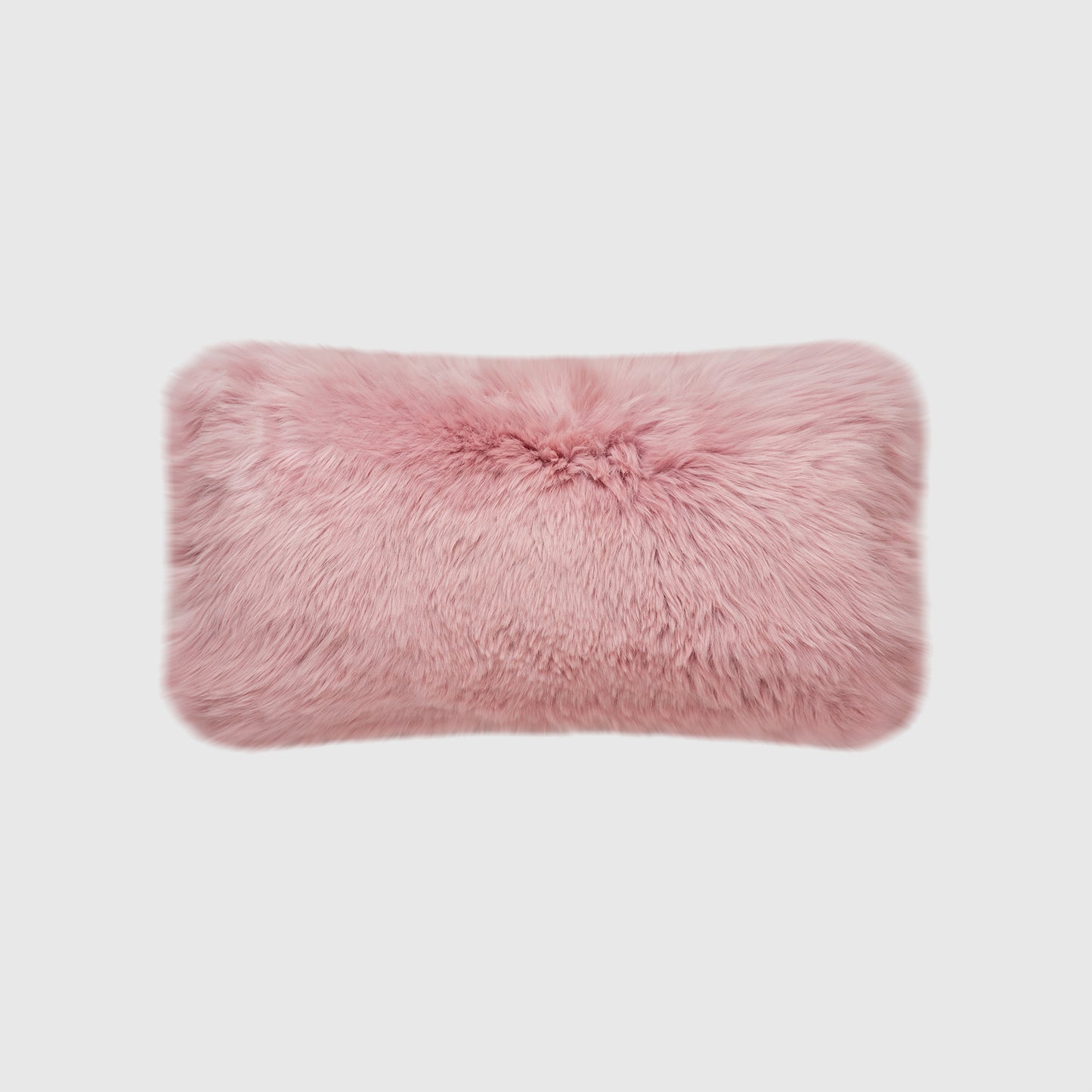 The Mood | Charlie Sheepskin Double-sided 12"x22" Pillow, Rosa