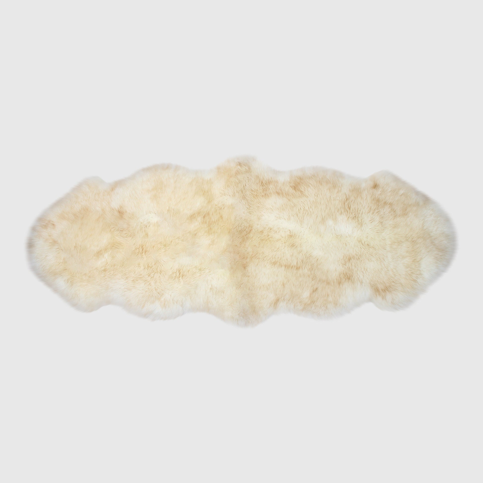 The Mood Charlie Sheepskin Double Pelt Rug, Tabby Tip
