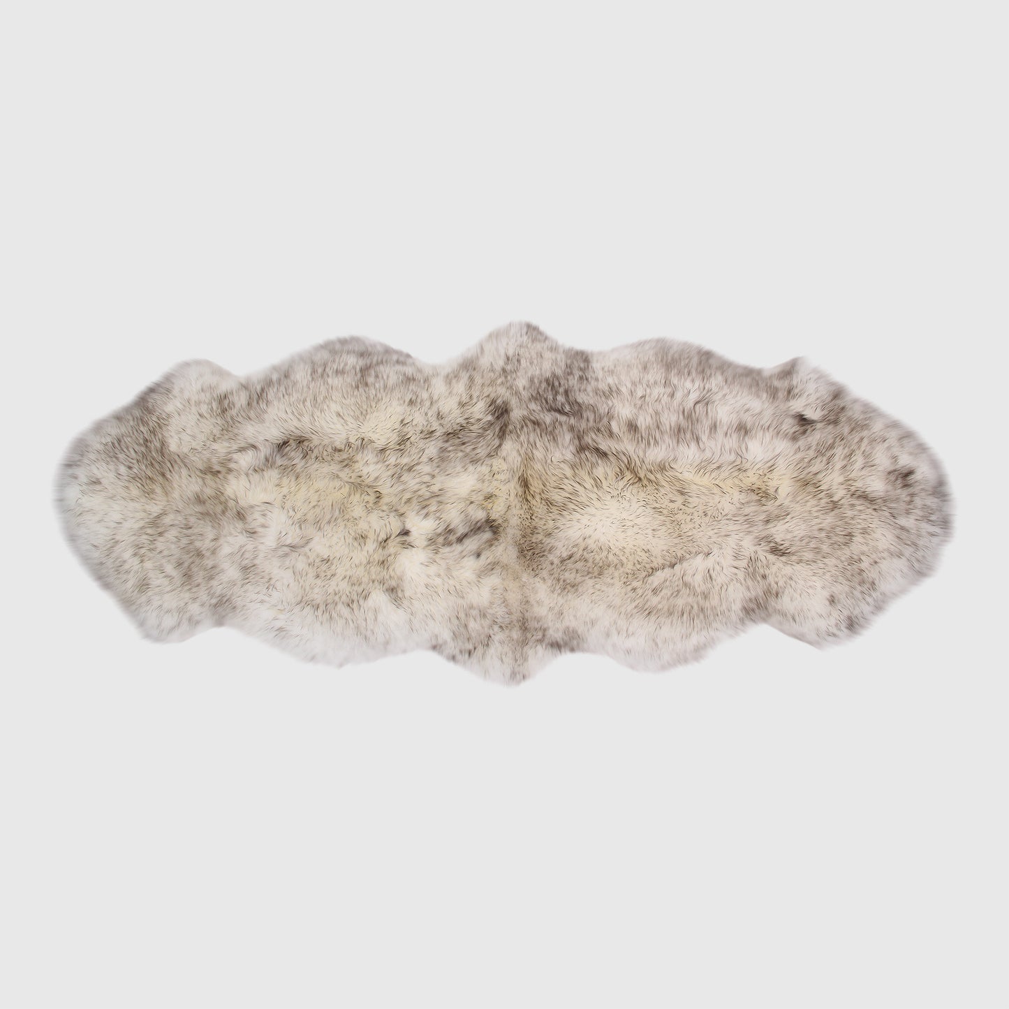 The Mood Charlie Sheepskin Double Pelt Rug, Wolf Tip