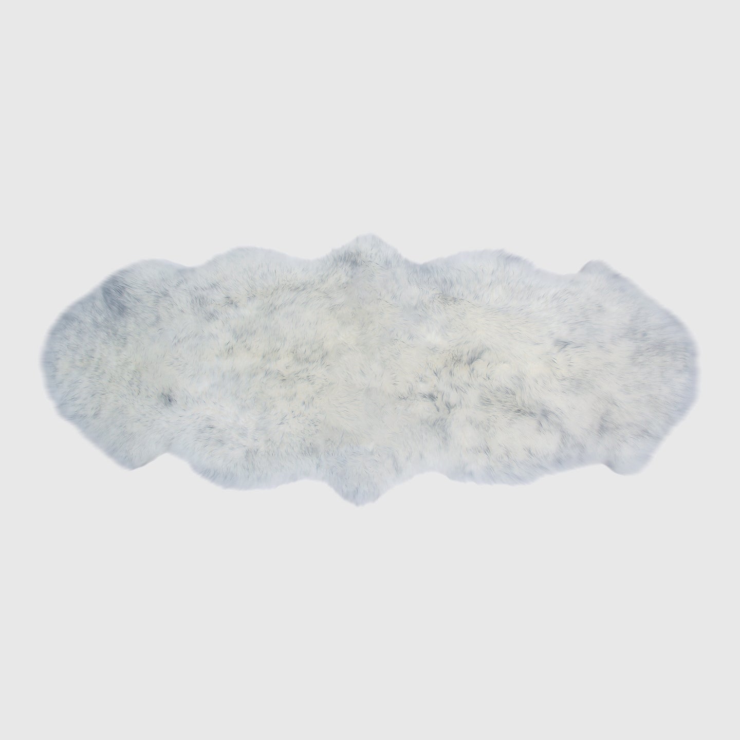 The Mood Charlie Sheepskin Double Pelt Rug, Gray Mist