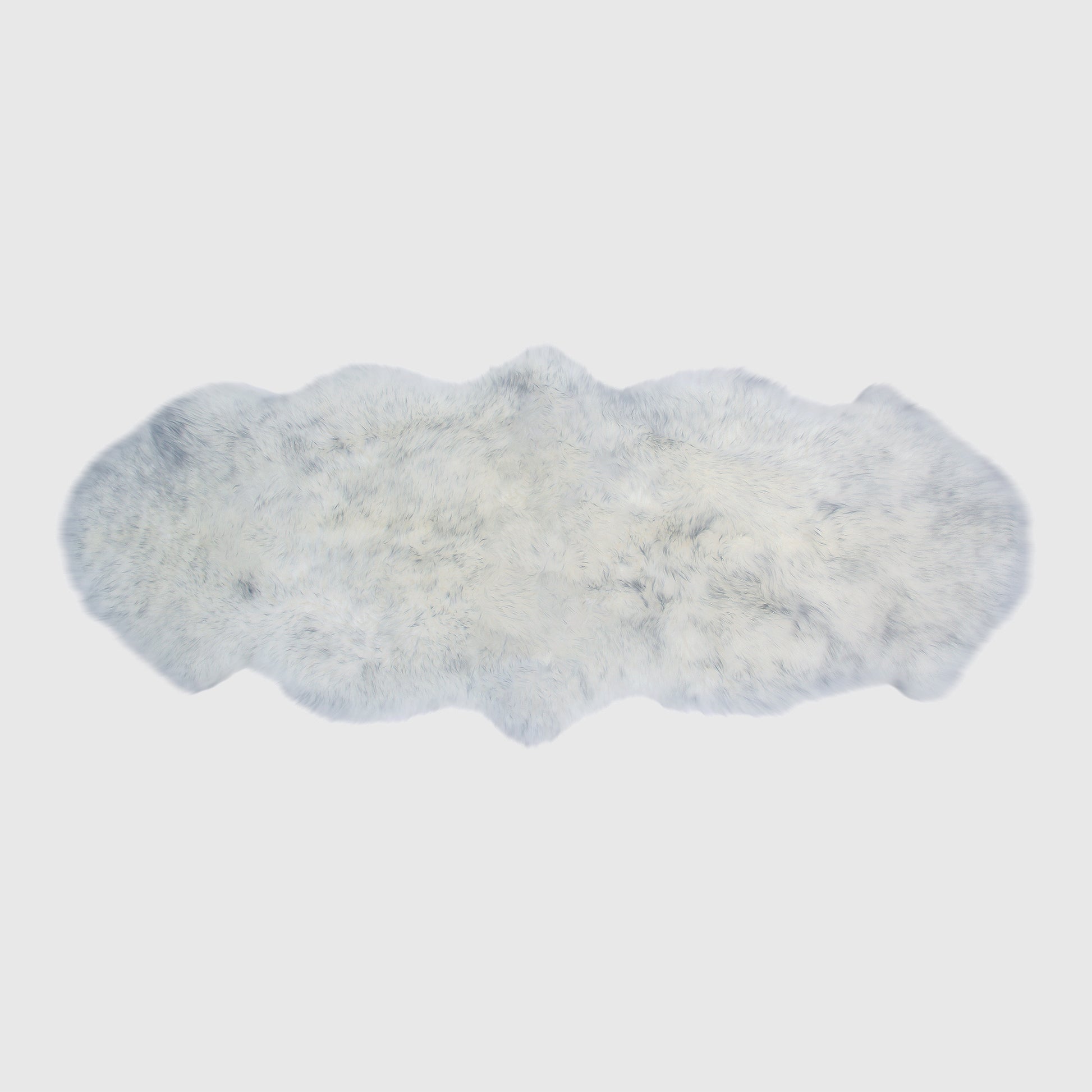 The Mood Charlie Sheepskin Double Pelt Rug, Gray Mist