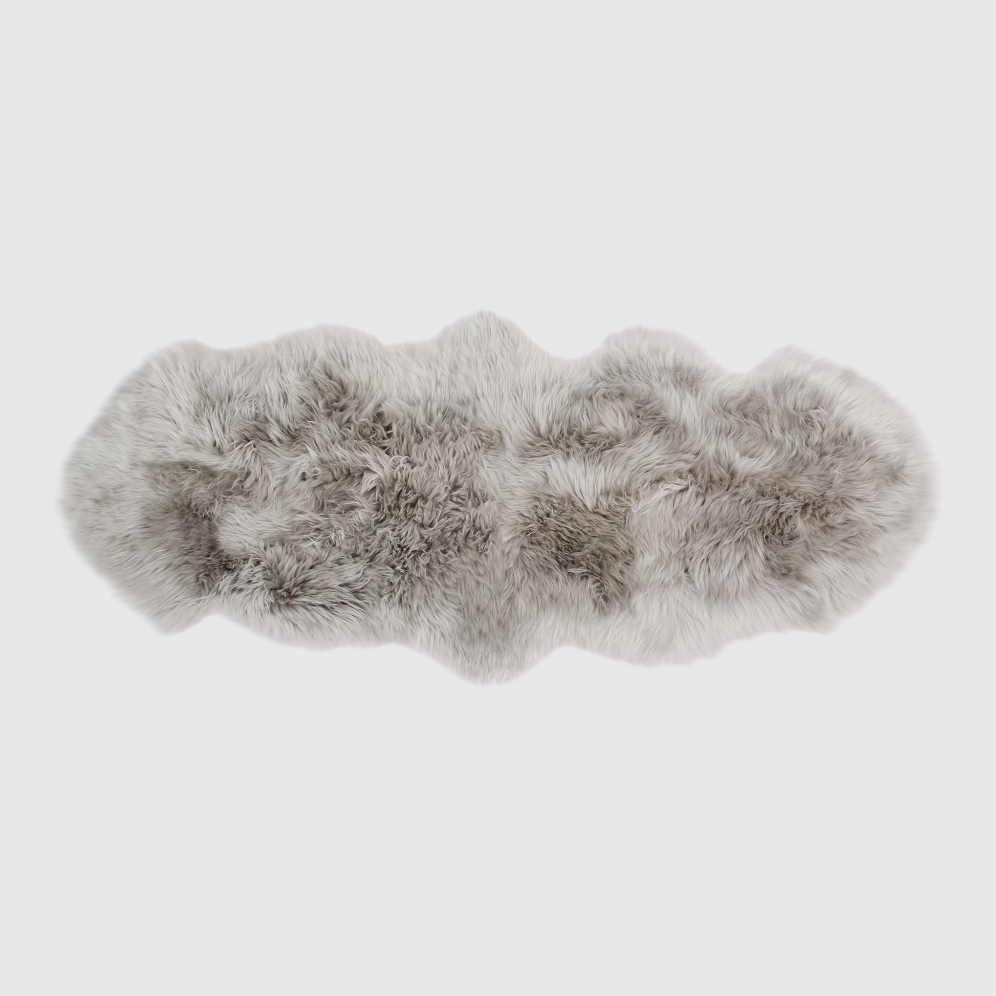 The Mood Charlie Sheepskin Double Pelt Rug, Chateau Gray