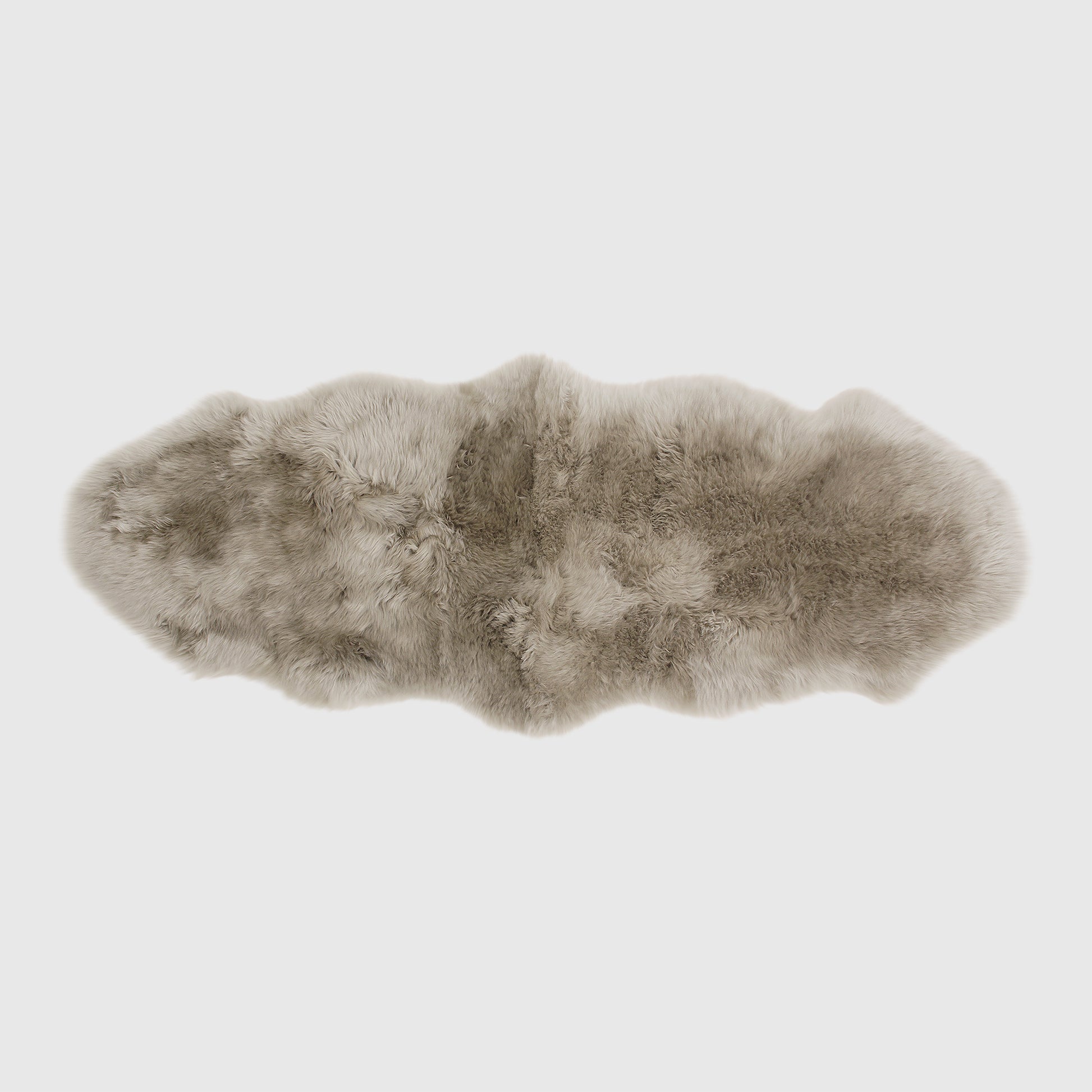 The Mood Charlie Sheepskin Double Pelt Rug, Taupe